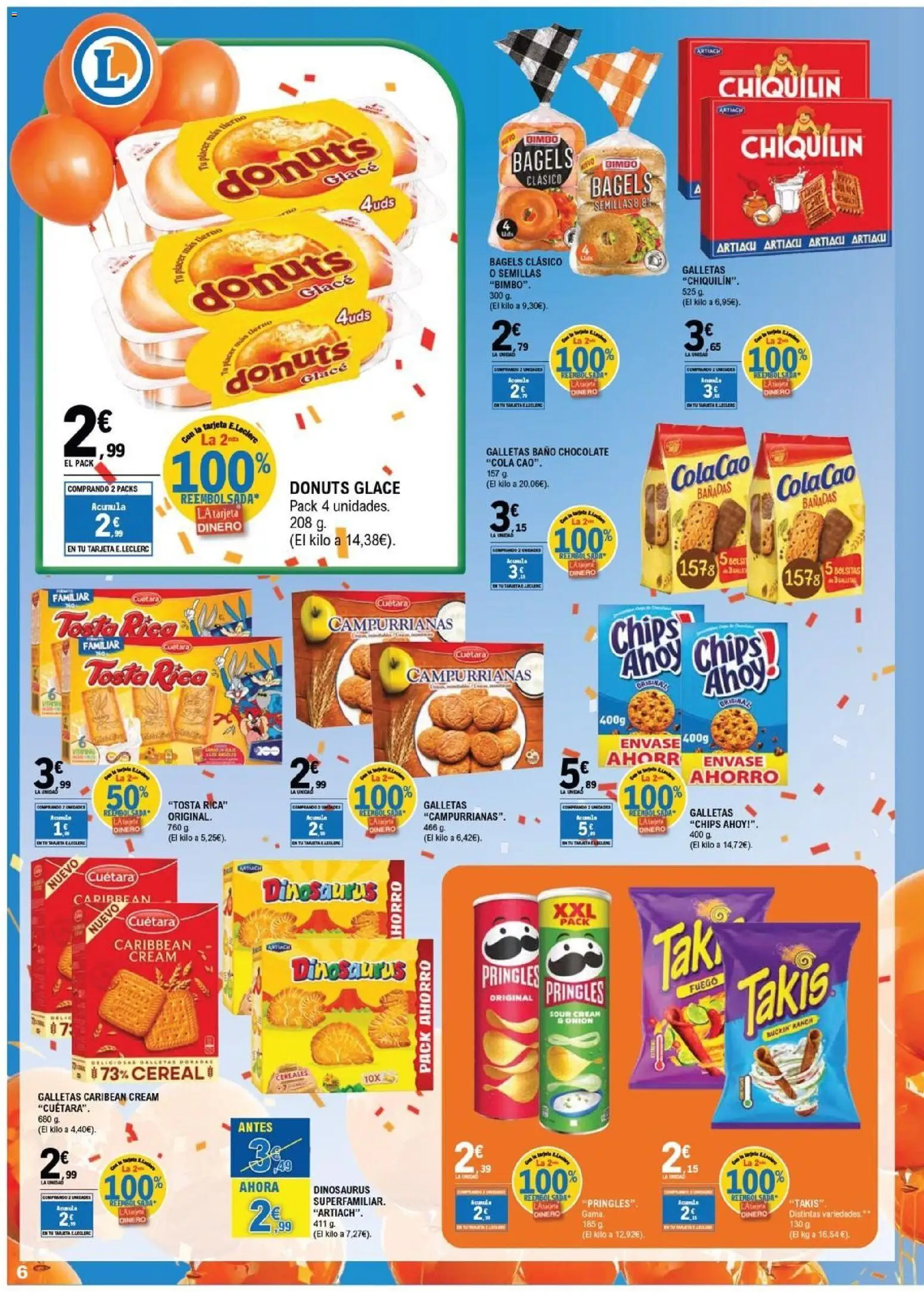E.Leclerc folleto Salamanca │ válido desde el 01/07/2026 | Página: 6 | Productos: Chocolate, Cereales, Galletas, Baño