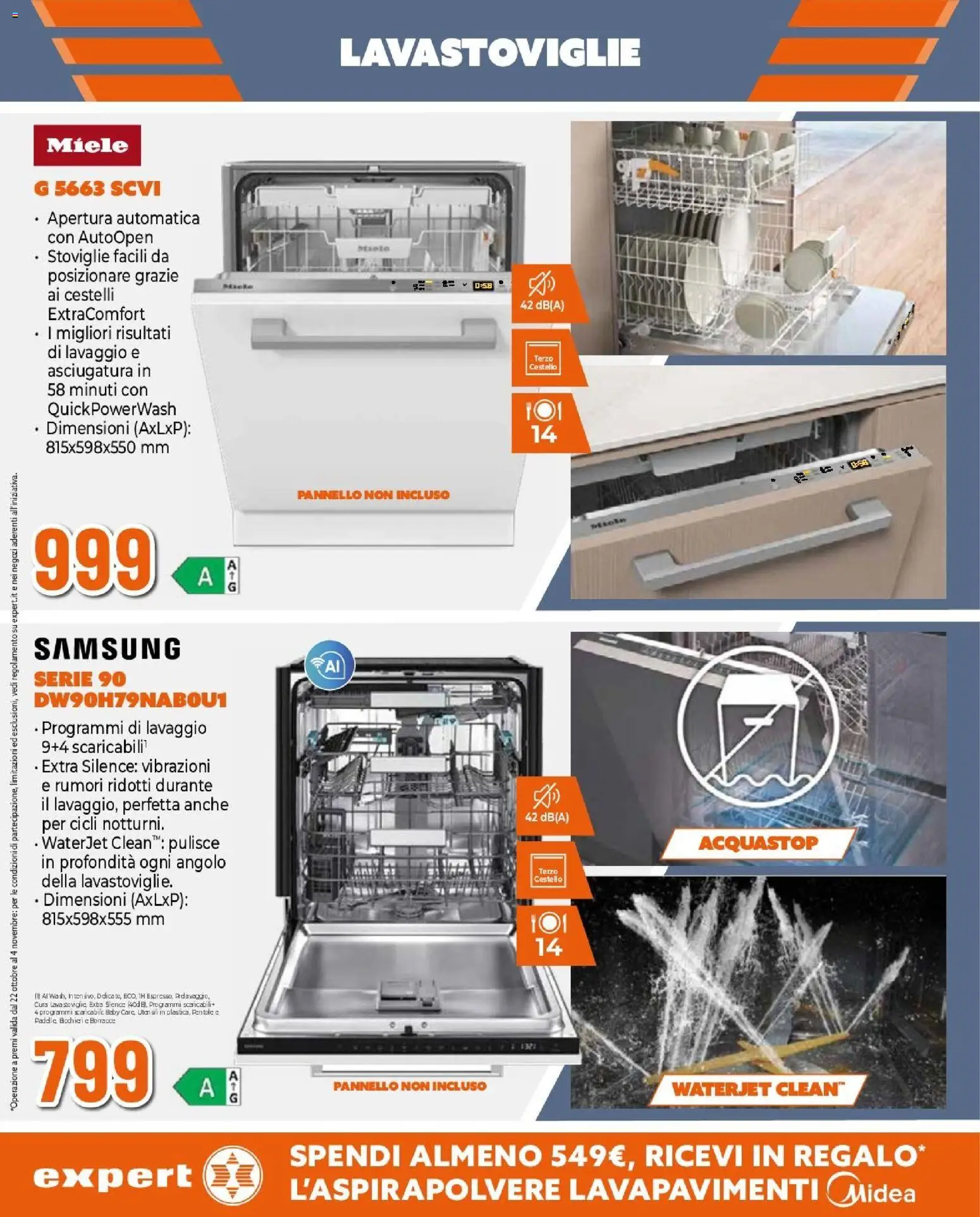 Volantino Expert del 22/10/2026 | Pagina: 10 | Prodotti: Pentole, Lavastoviglie, Miele, Samsung
