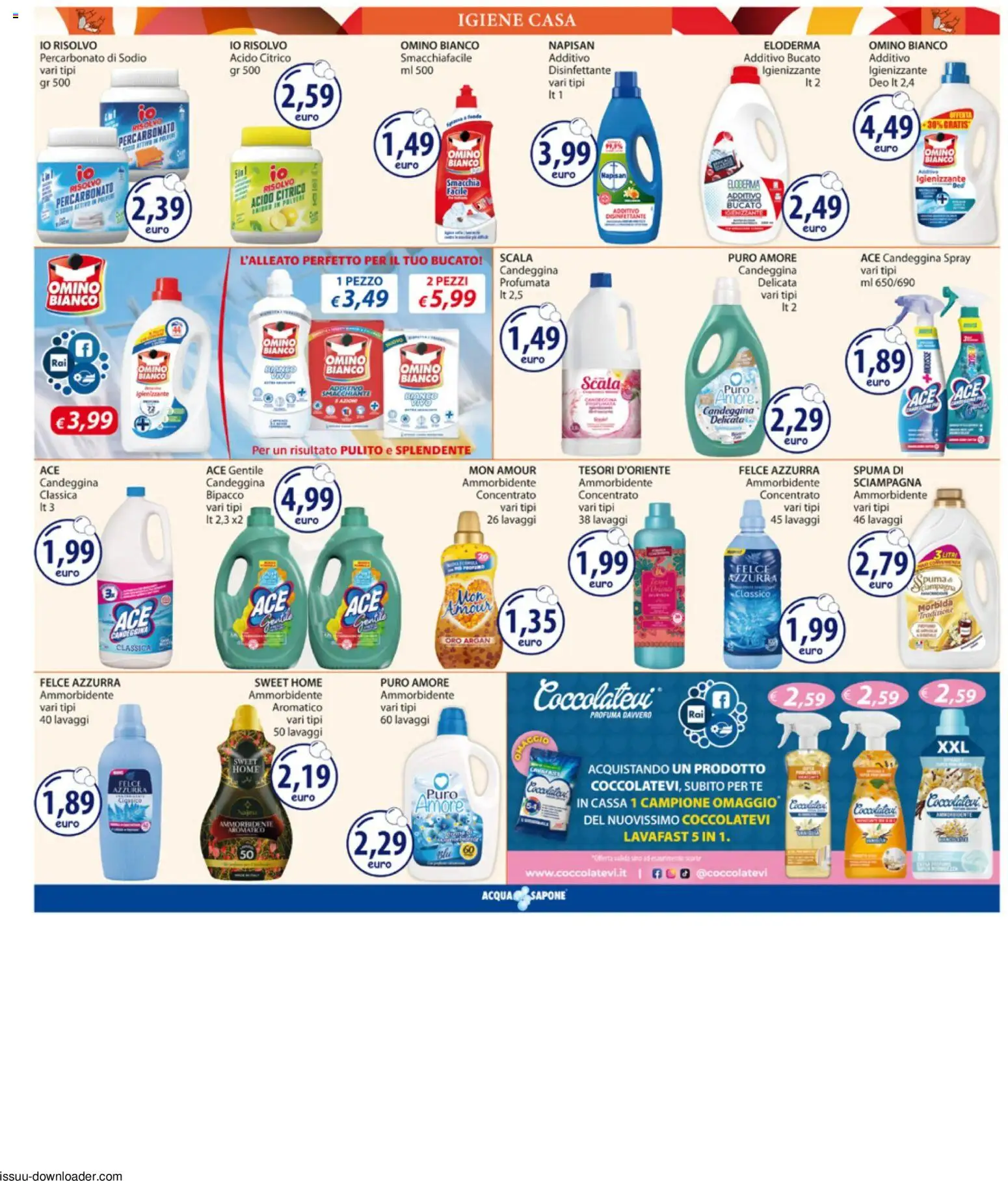 Volantino Acqua e Sapone del 10/08/2026 | Pagina: 19 | Prodotti: Sapone, Tè, Acqua, Scala