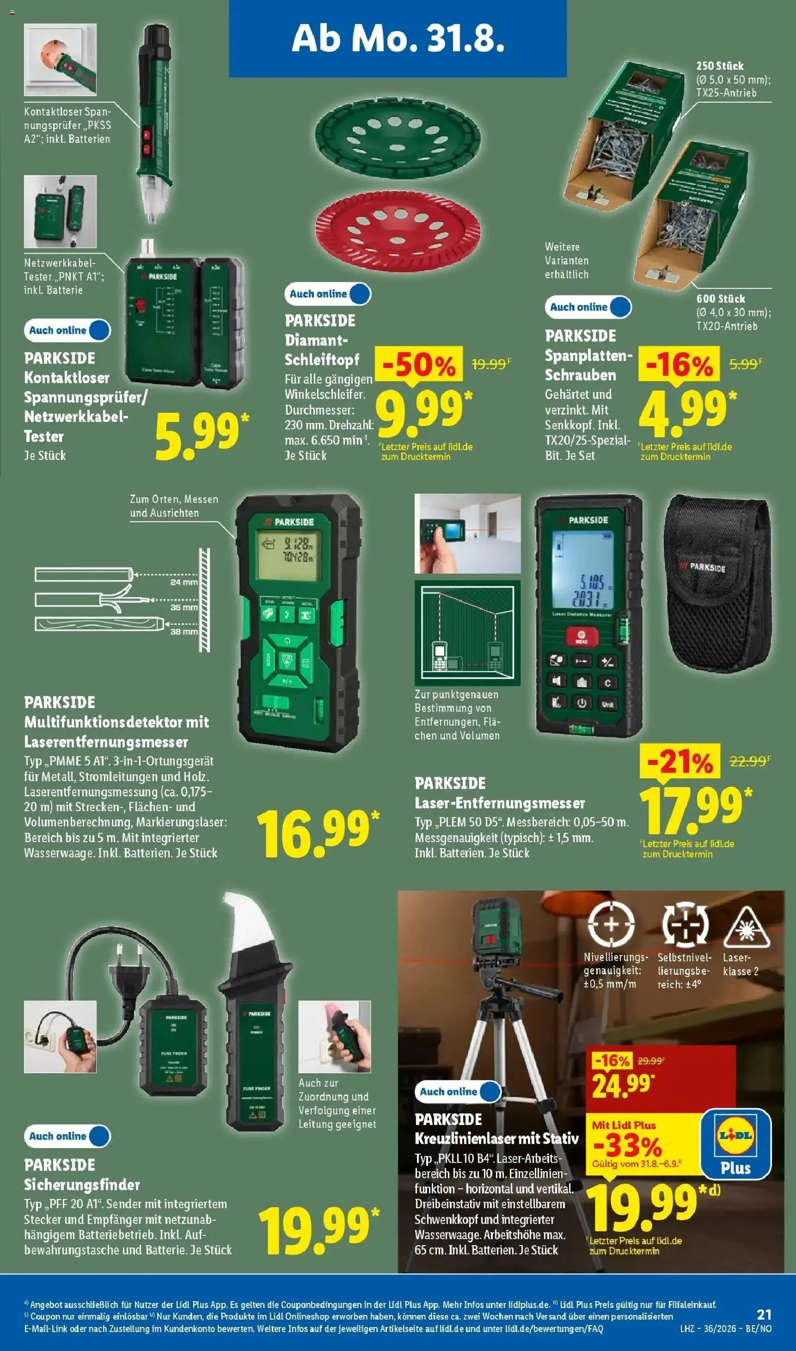 Lidl Prospekt Braunschweig (ab 31.08.2026) zum Blättern » Angebote | Seite: 37 | Produkte: Batterien, Batterie, Stativ