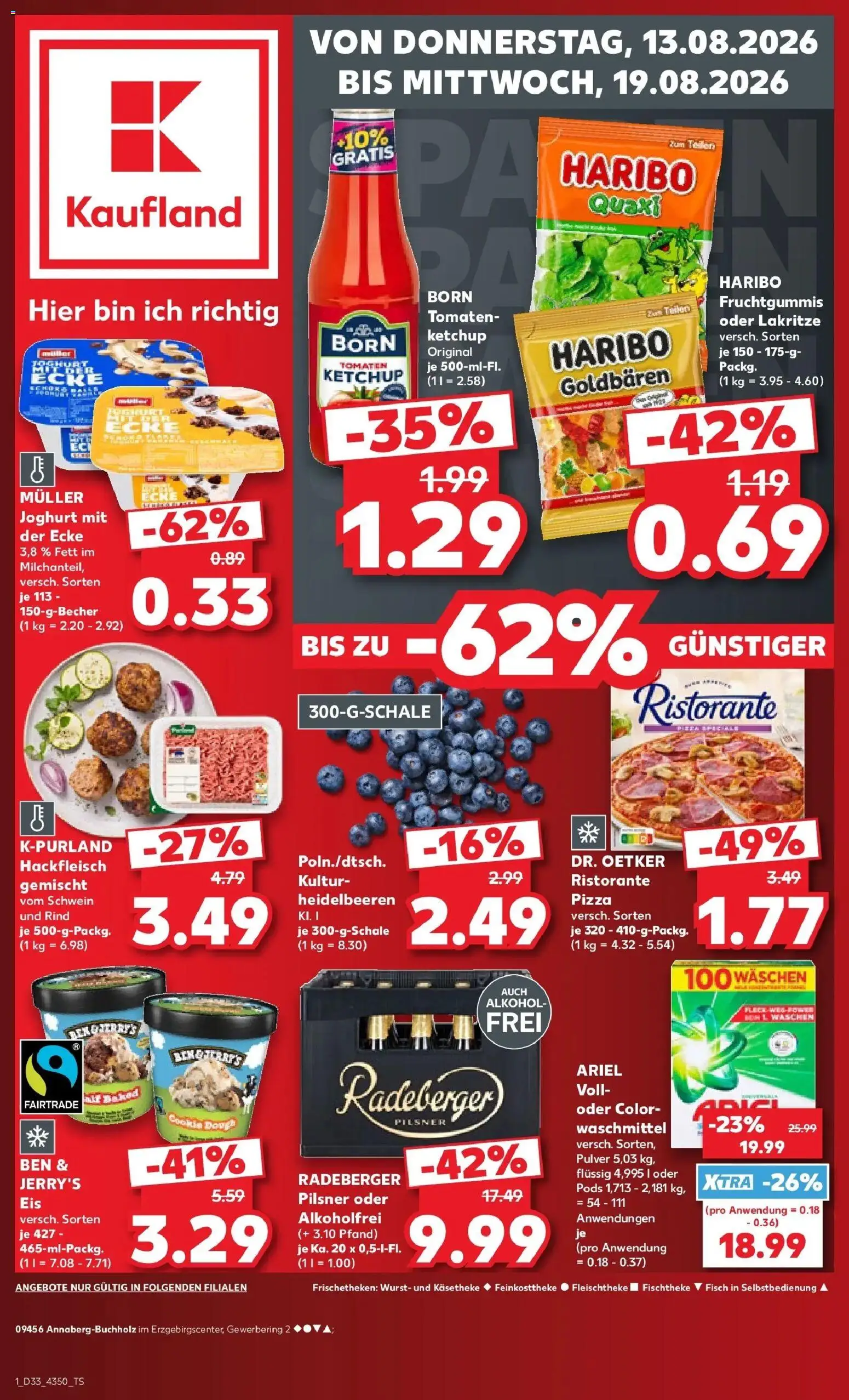 Prospekt Kaufland ab 10.08.2026 » Angebote Online zum Blättern | Seite: 10 | Produkte: Fisch, Waschmittel, Alkohol, Ketchup
