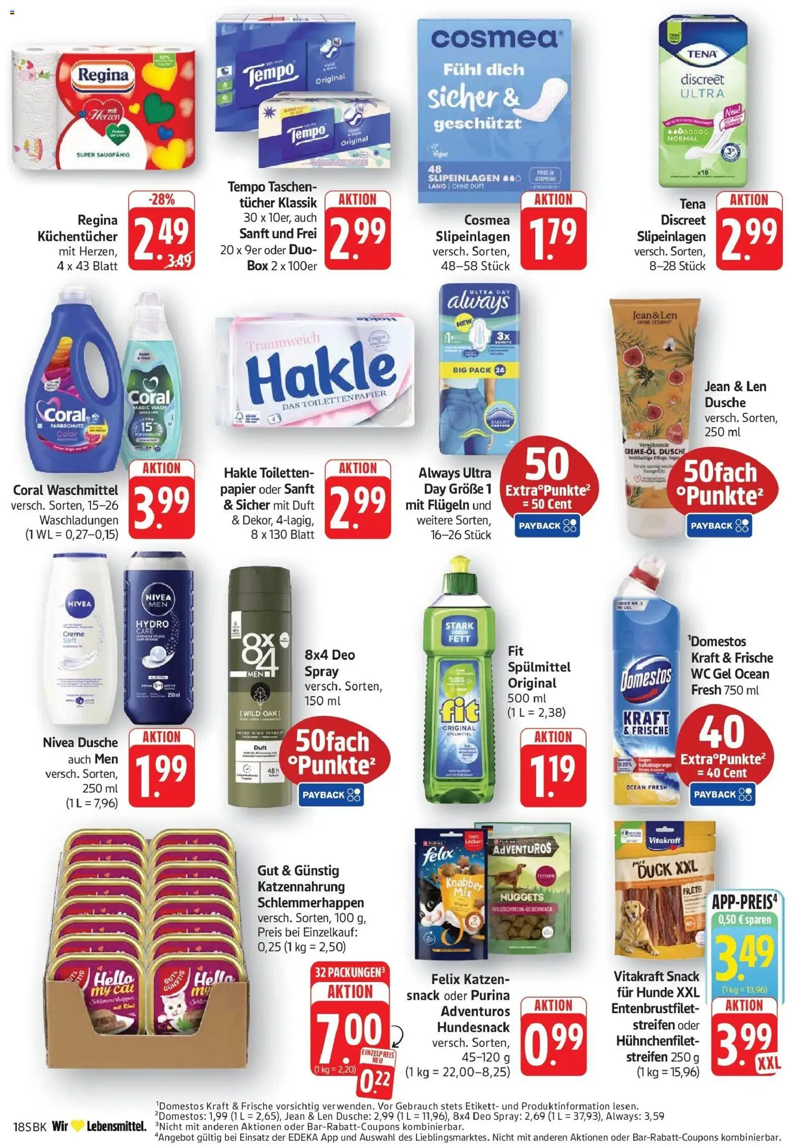Edeka prospekt Pirmasens – gültig ab 26.05.2026 | Seite: 18 | Produkte: Dusche, Coral waschmittel, Deodorant, Toilettenpapier