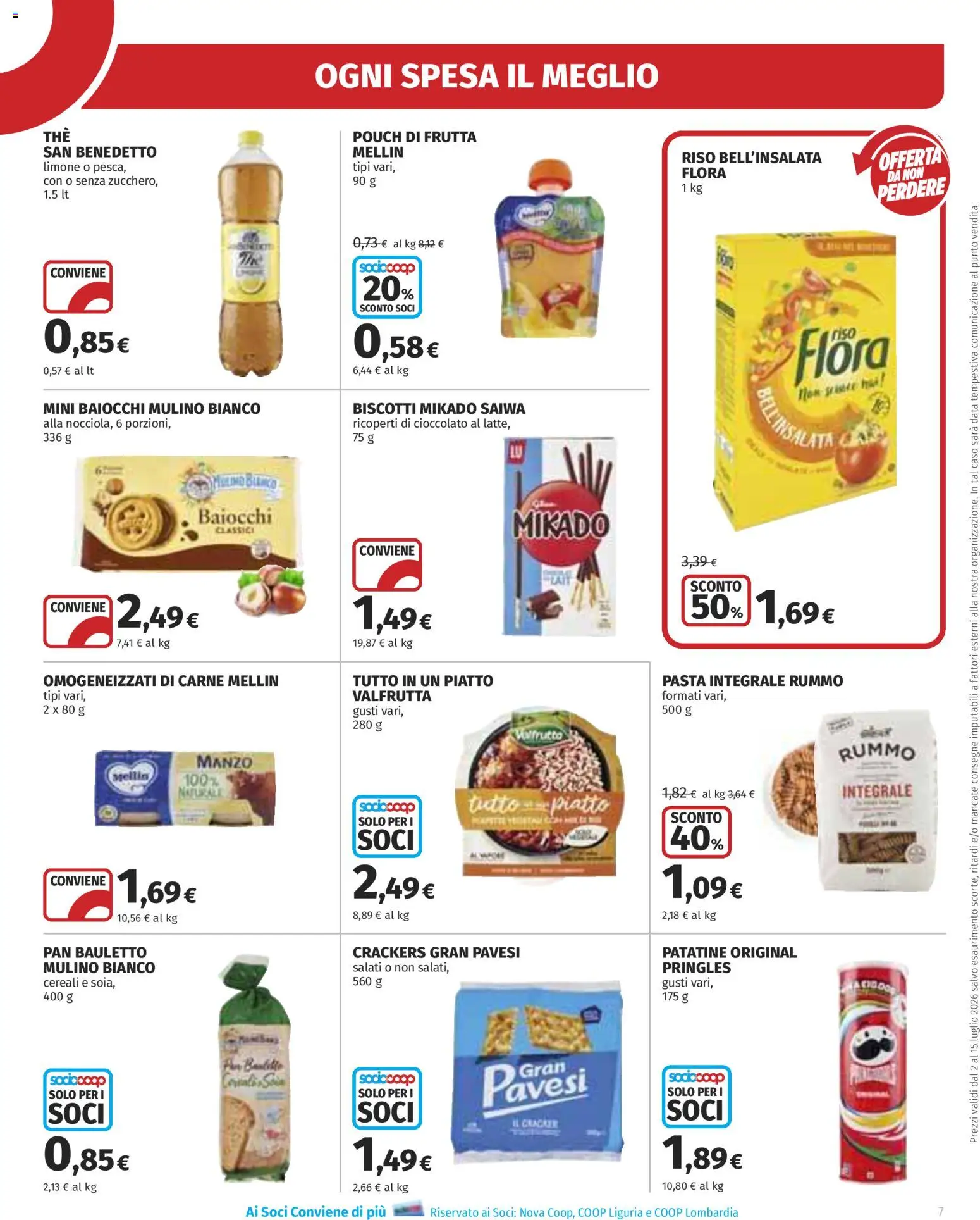 Volantino Ipercoop del 02/07/2026 | Pagina: 7 | Prodotti: Cioccolato, Riso, Patatine, Biscotti
