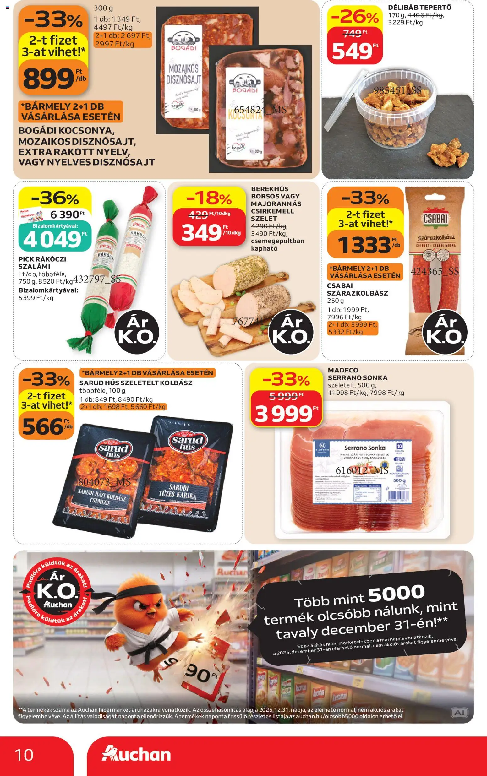 Auchan akciós ujság - amely érvényes a következő dátumtól: 2026.09.03. | Oldal: 10