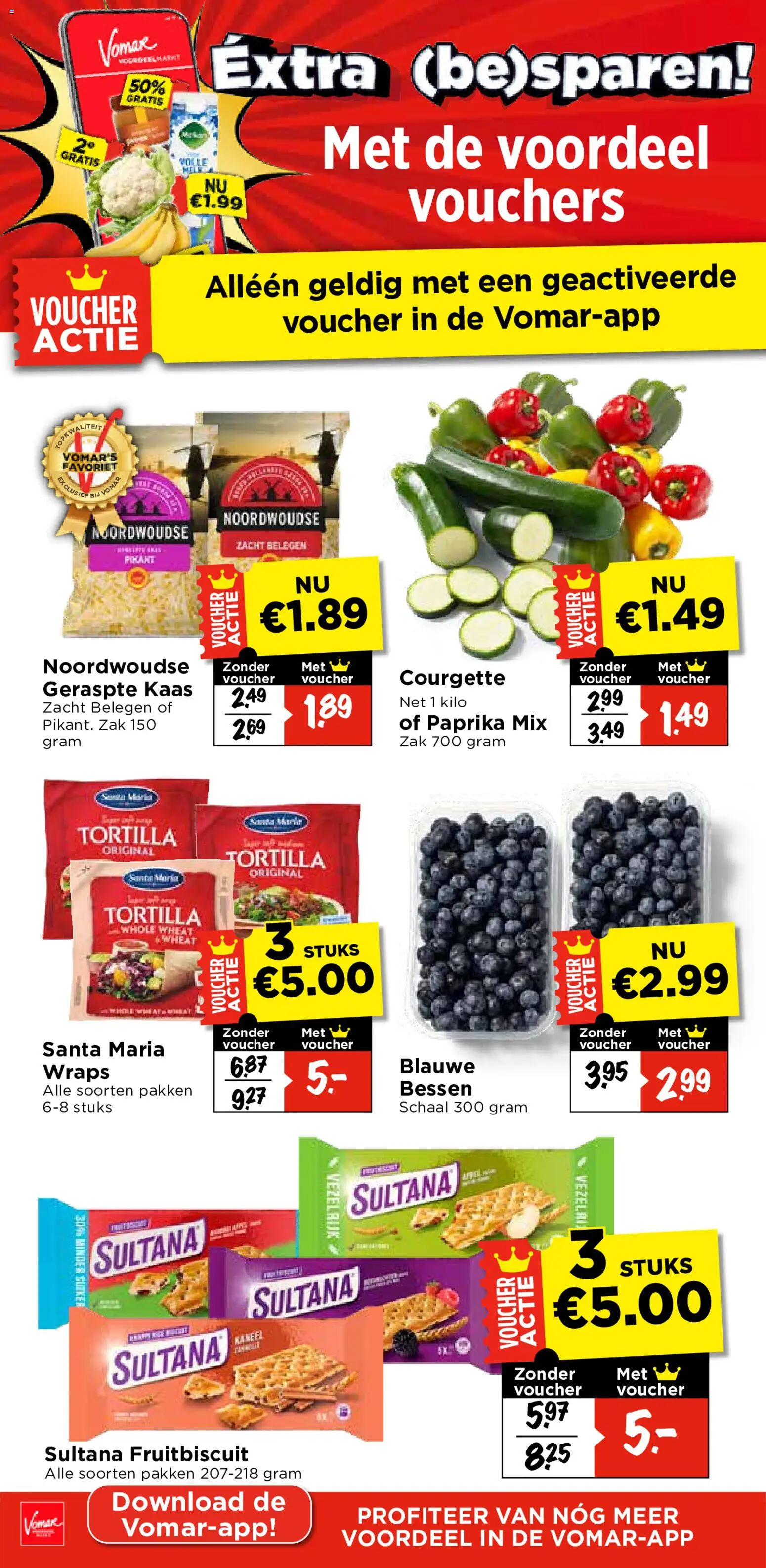 {H1} | Pagina: 13 | Producten: Courgette, Tortilla, Geraspte kaas, Paprika