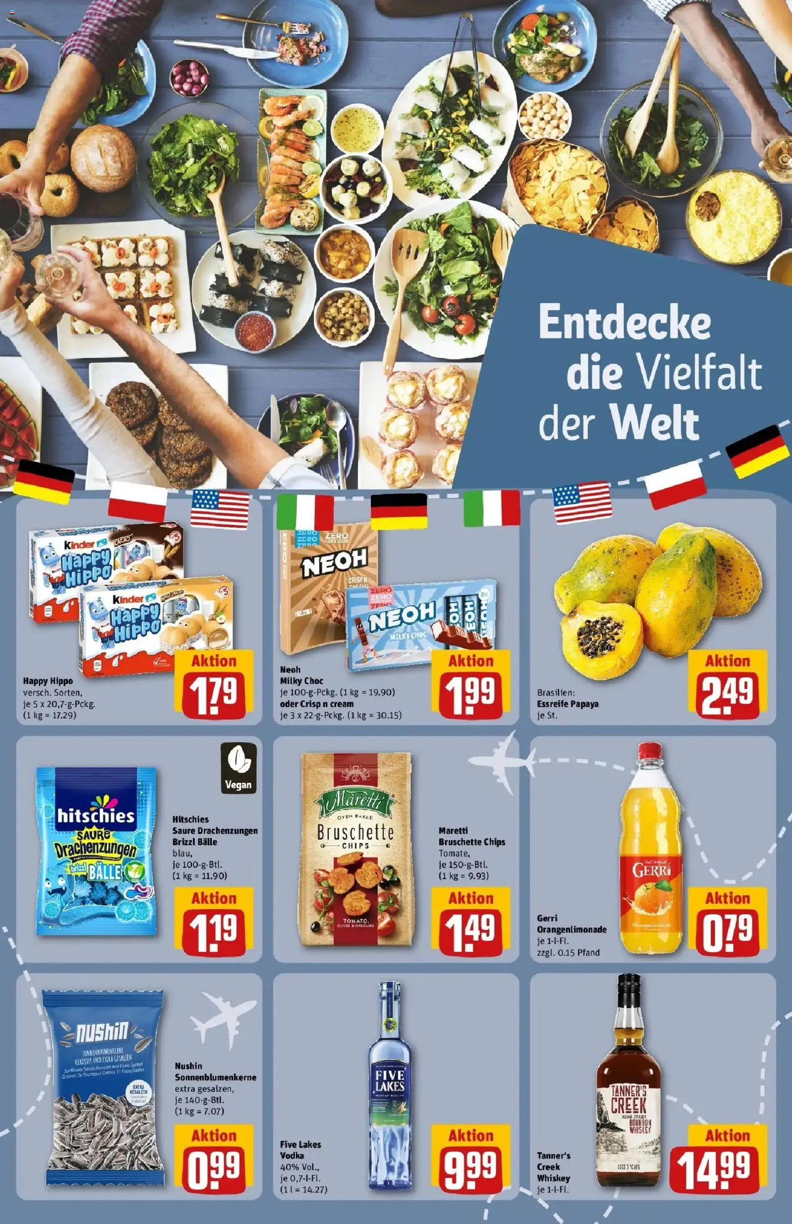 REWE Prospekt ab 14.09.2026 zum Blättern » Angebote | Seite: 18 | Produkte: Vodka, Chips, Whiskey
