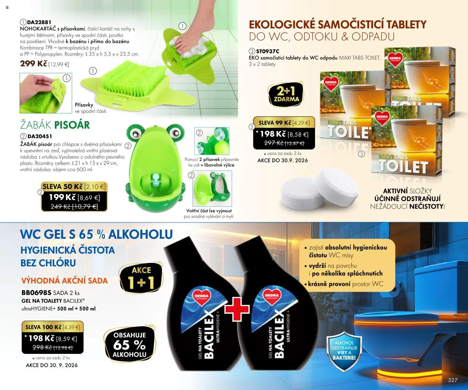 Nové Dedra akcie – leták je platný od 01.09.2026 | Strana: 27 | Produkty: Wc, Alkohol