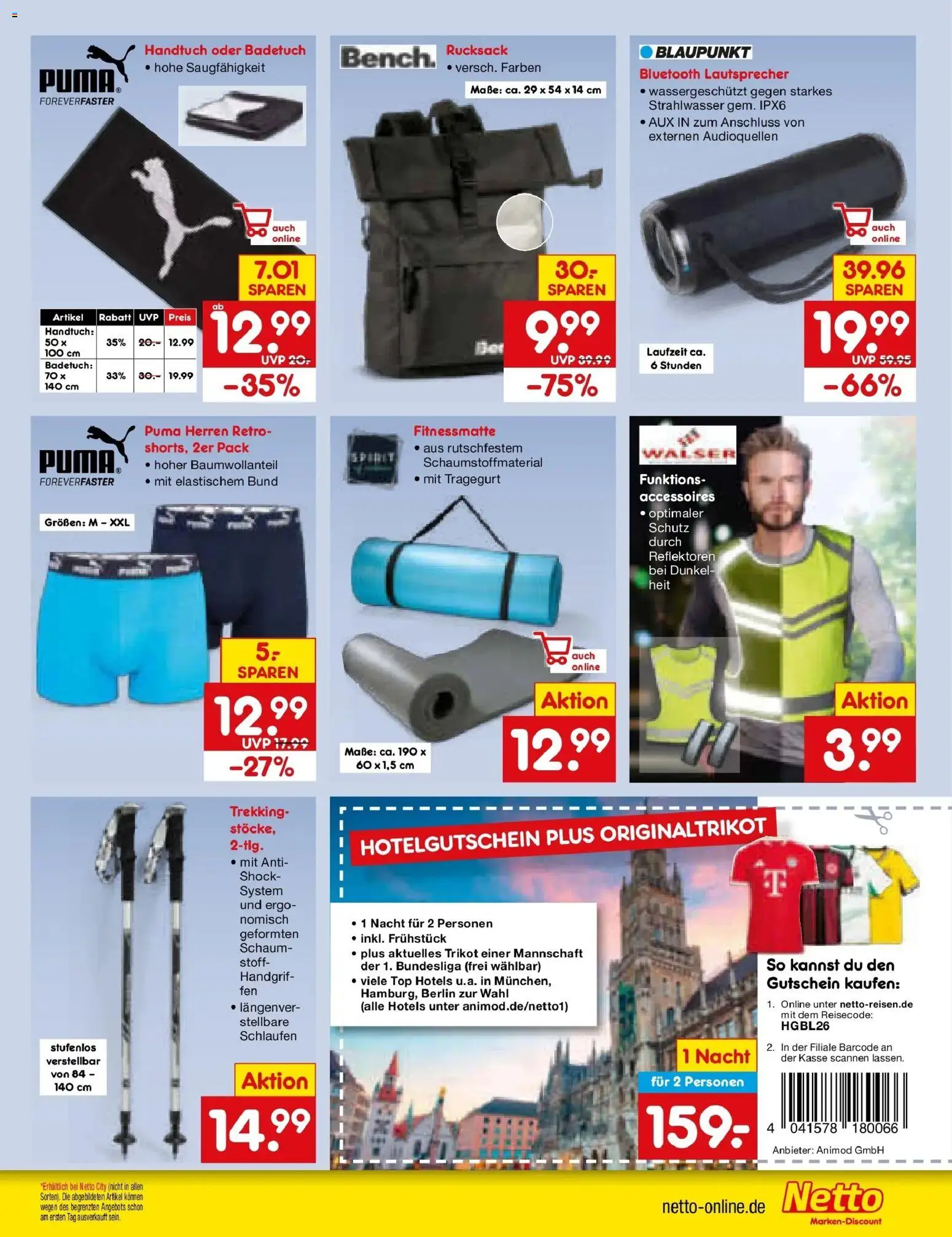 Netto Marken-Discount Prospekt Stuttgart – gültig ab 24.08.2026 | Seite: 43 | Produkte: Top, Lautsprecher, Rucksack