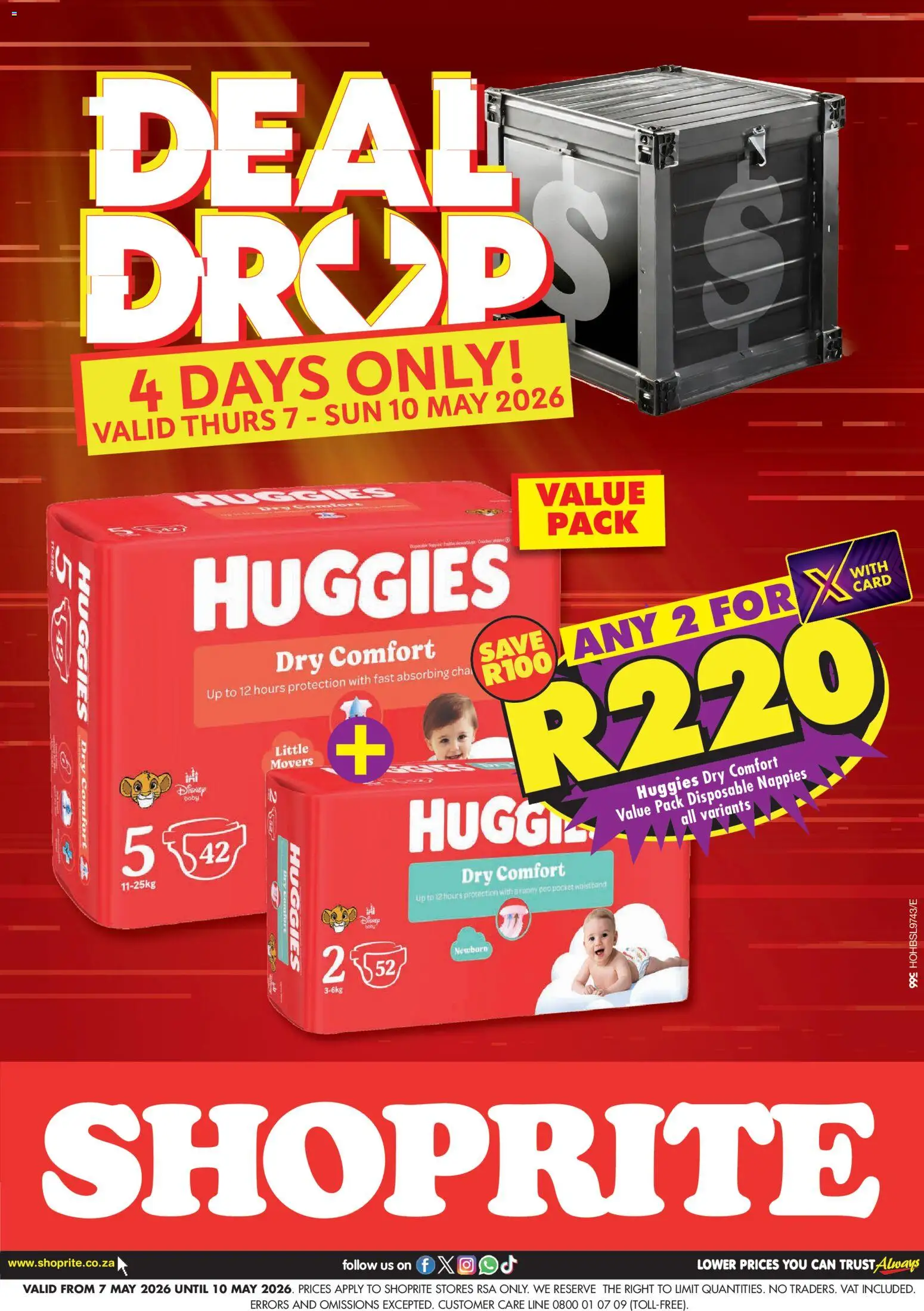 New Shoprite catalogue – valid from 07.05.2026 | Page: 1 | Products: Nappies