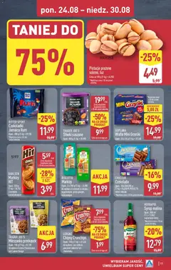 Náhled letáku Aldi Polsko leták od 24.08.2026 | Strana: 17 | Produkty: Rum, Ritter Sport, Cheesecake, Chipsy