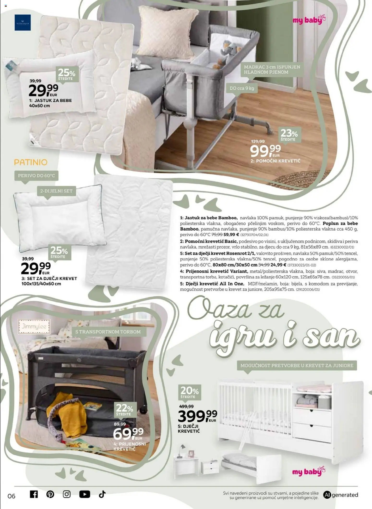 Lesnina katalog | vrijedi od 10.09.2026 | Stranica: 6 | Proizvodi: Krevet, Madrac, Jastuk, Dječji krevet