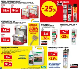 Hubo folder - Voorbeeld van een folder van Hubo, geldig van 23/09/2026 | Pagina: 44 | Producten: Schuim, Mes