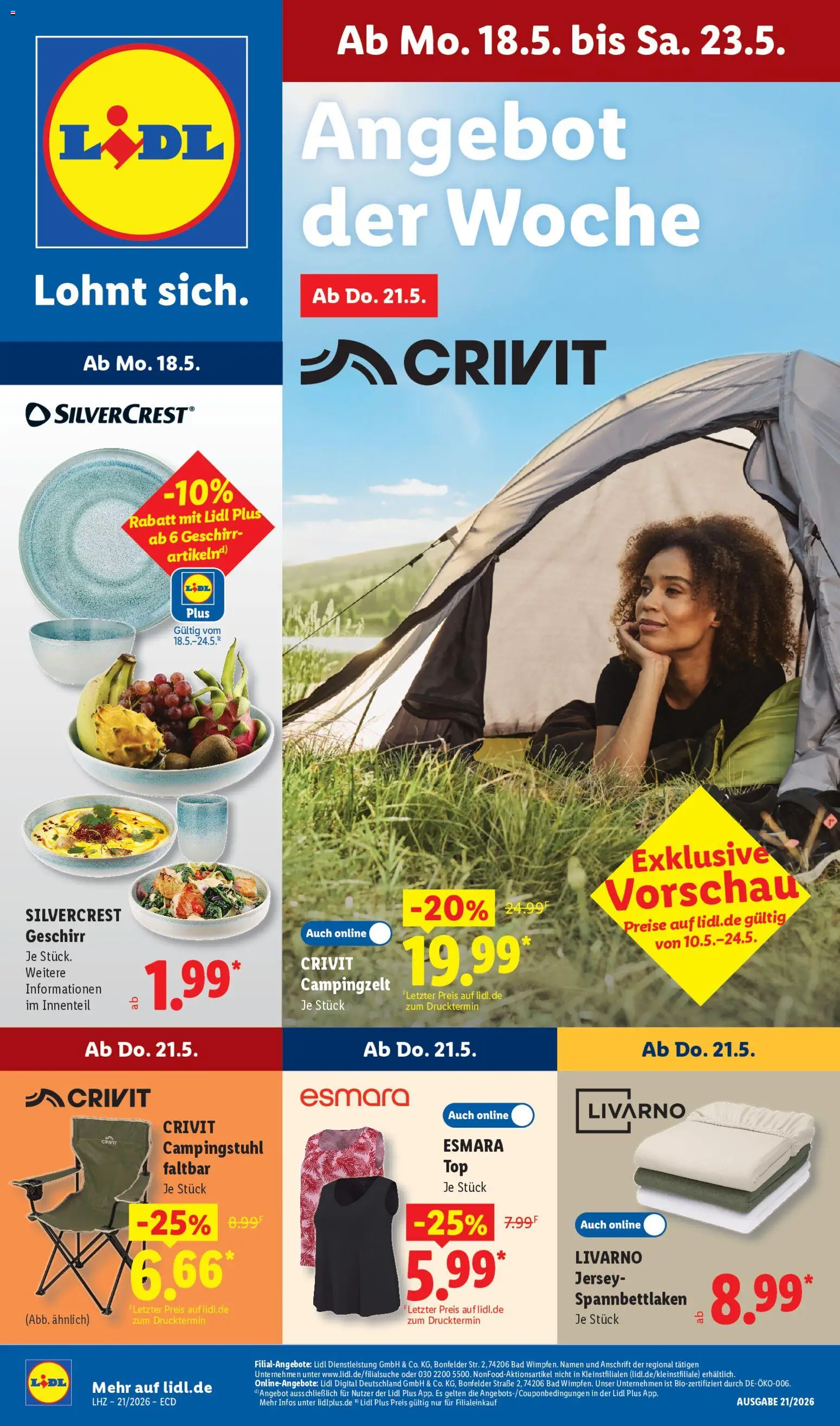 Lidl Německo leták od 18.05.2026 | Strana: 1