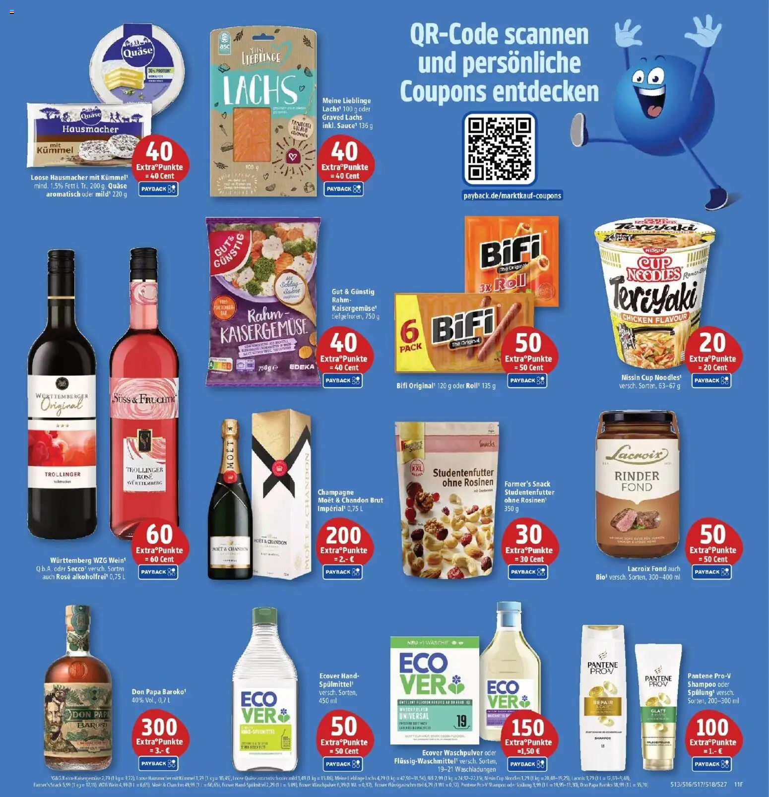 Marktkauf Prospekt Aschaffenburg (ab 19.10.2026) » Angebote online | Seite: 13 | Produkte: Bifi, Lachs, Waschpulver, Wein