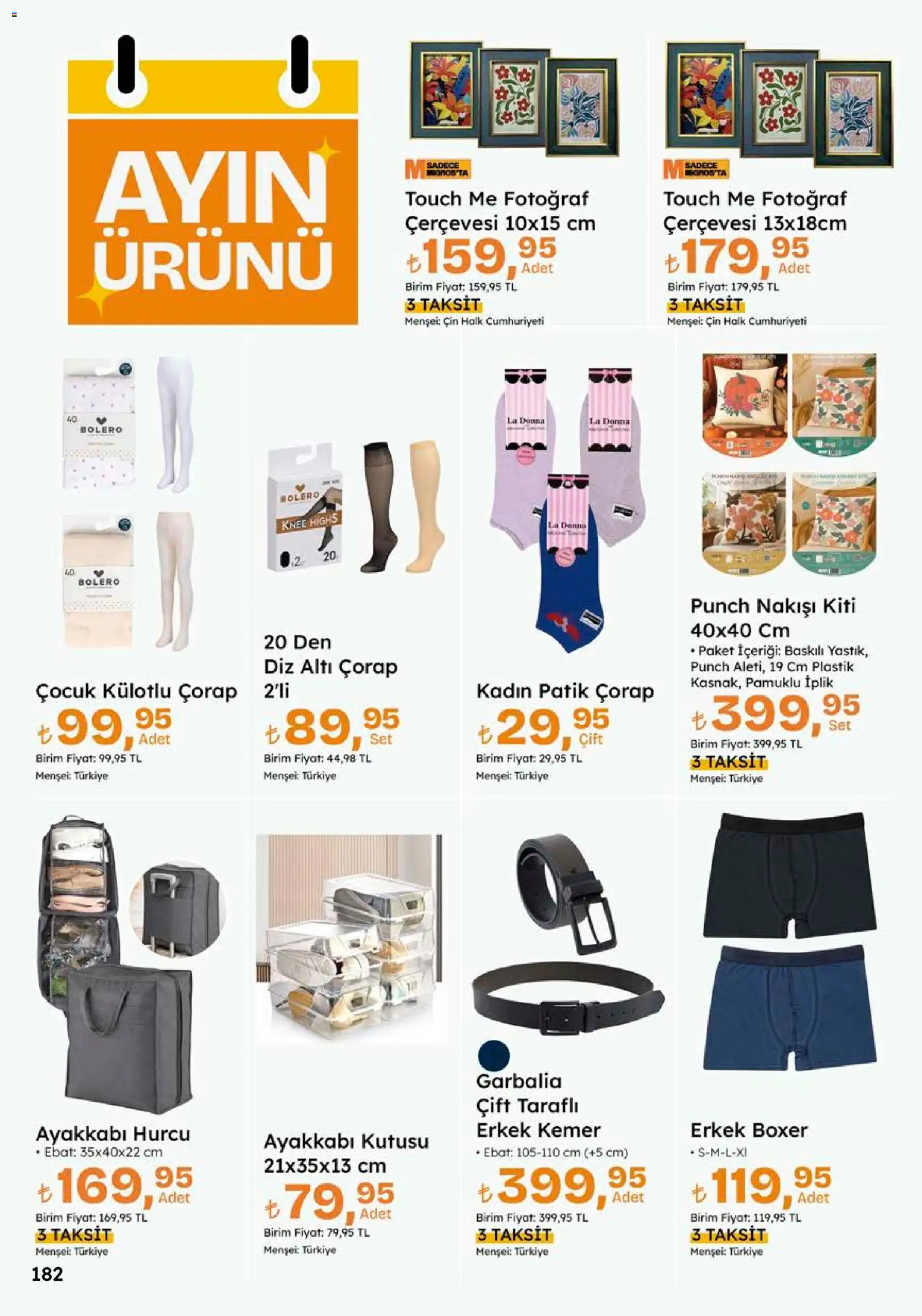 Migros Katalog - 5M Migroskop Dijital - 10 Eylül 2026 tarihinden itibaren geçerlidir | Sayfa: 182 | Ürünler: Çift taraflı, Ayakkabı kutusu, Çorap, Kemer