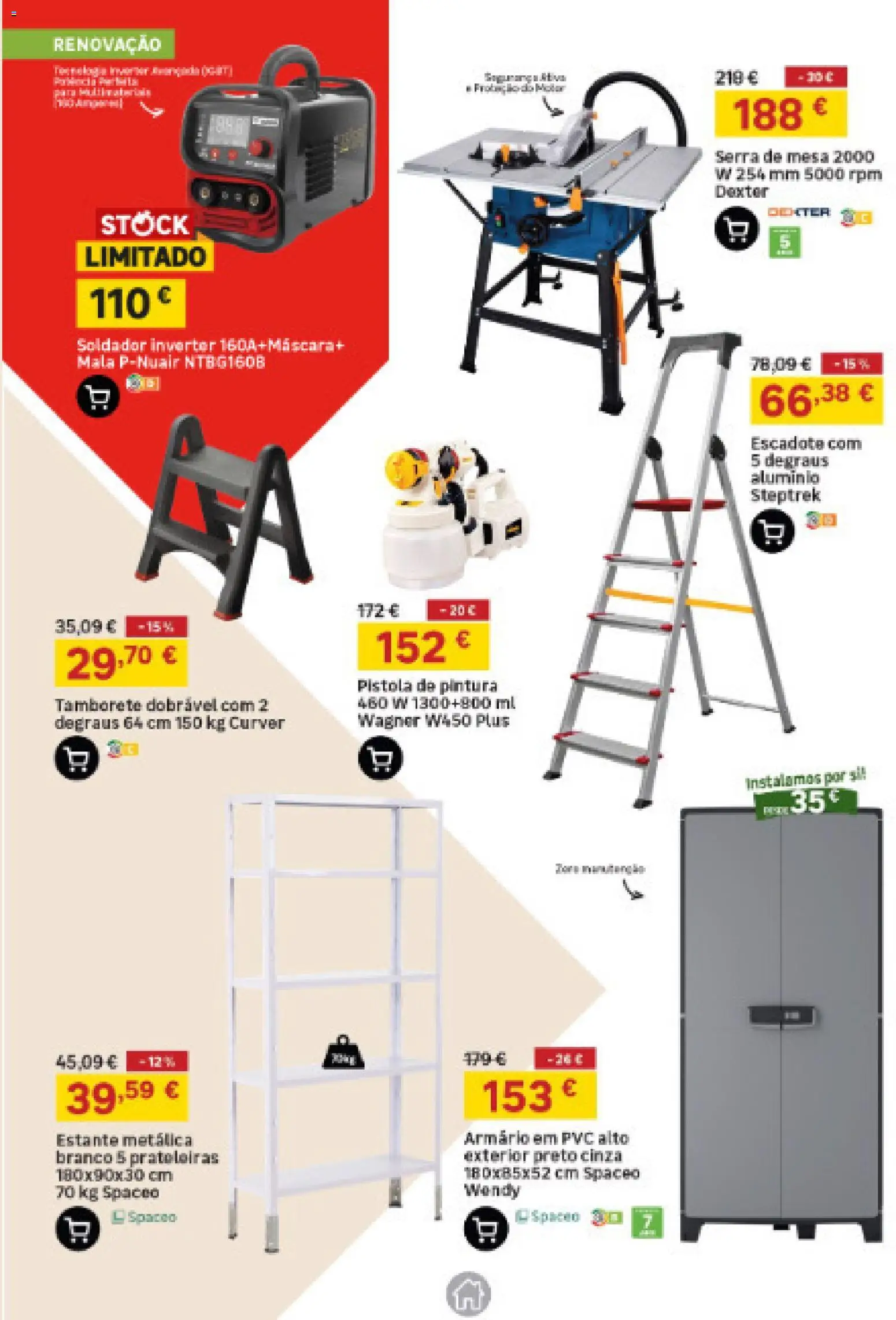 Leroy Merlin Catálogo Madeira │ válido de 23/07/2026 | Página: 23 | Produtos: Pistola de pintura, Armário, Mesa