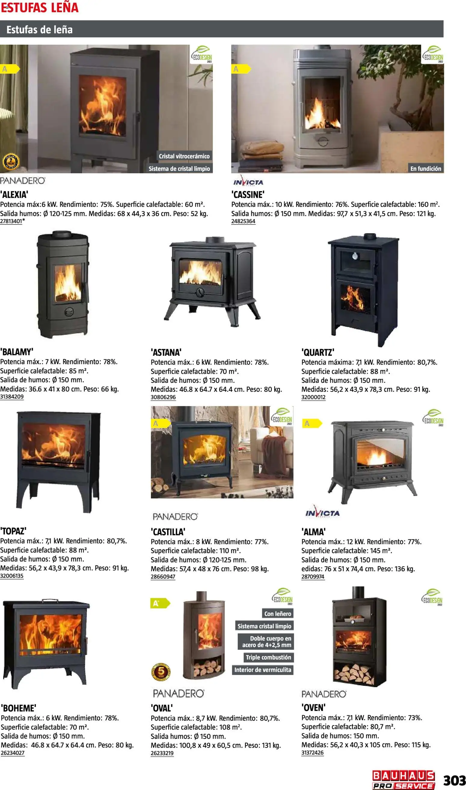 Bauhaus ProService │ válido desde el 11/05/2026 | Página: 303 | Productos: Peso, Leña