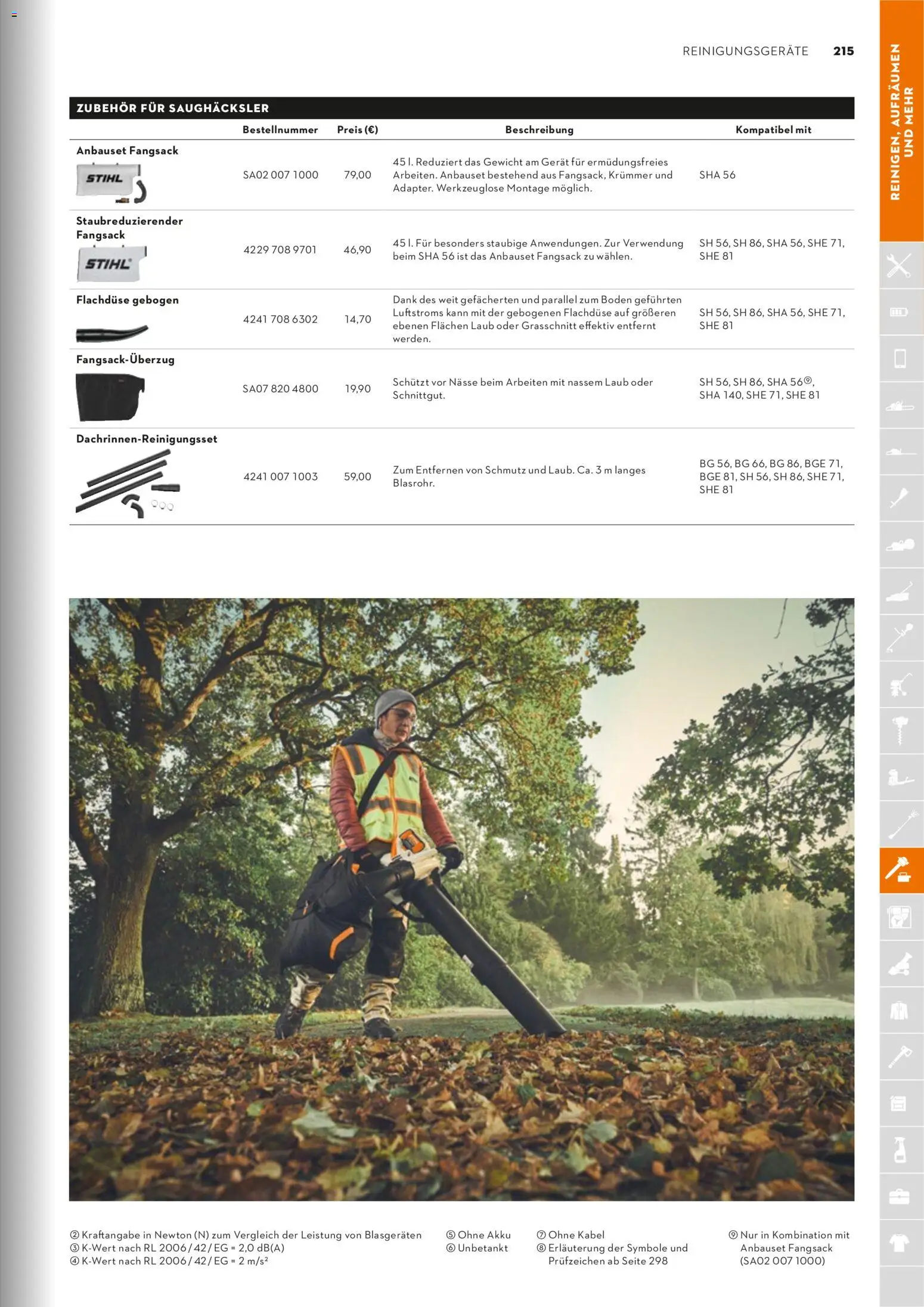 STIHL Katalog – gültig ab 01.01.2026 | Seite: 215 | Produkte: Kabel, Gewicht