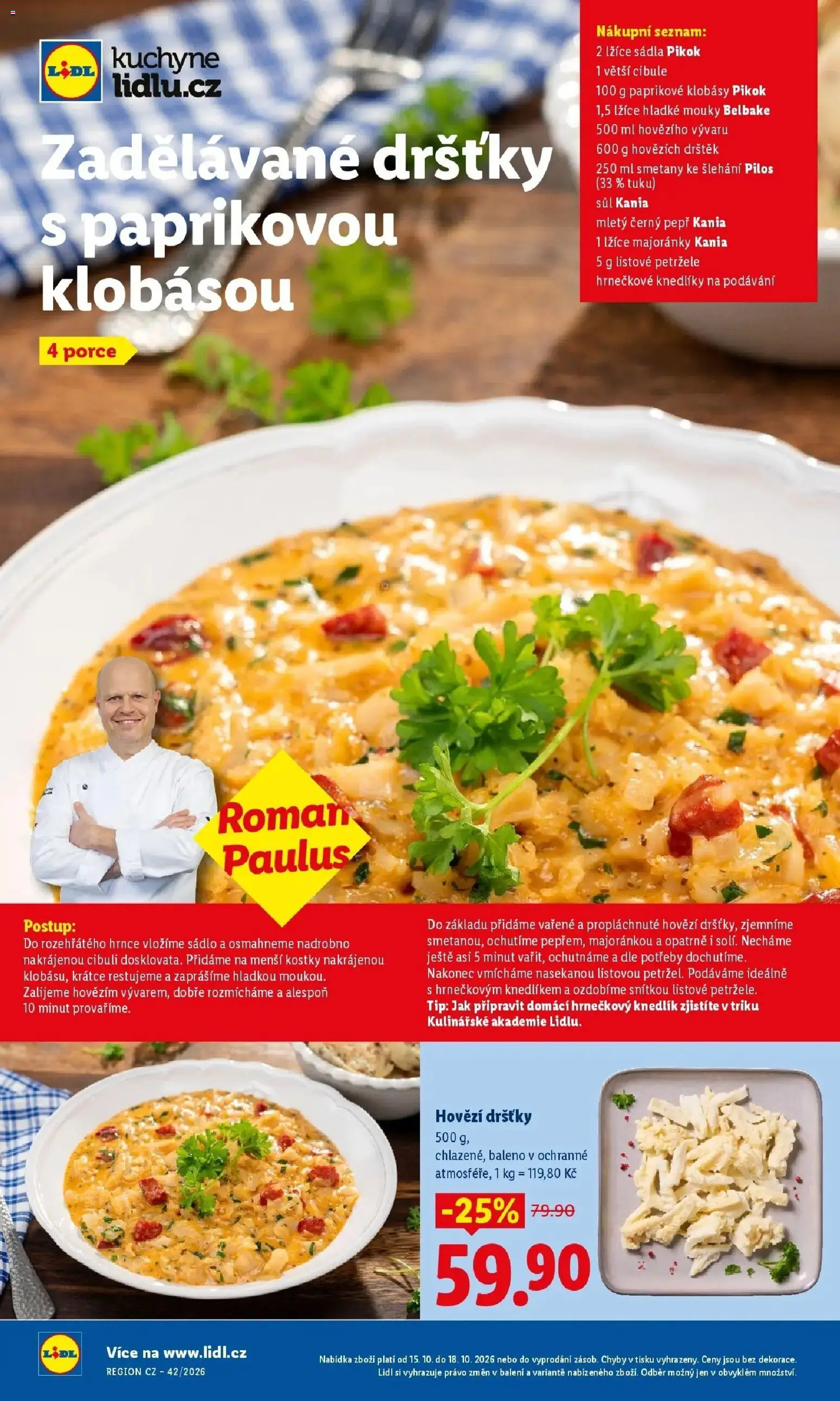 Lidl leták od 15.10.2026 - Nový akční leták | Strana: 27 | Produkty: Hovězí, Hrnce, Klobásy, Kuchyně