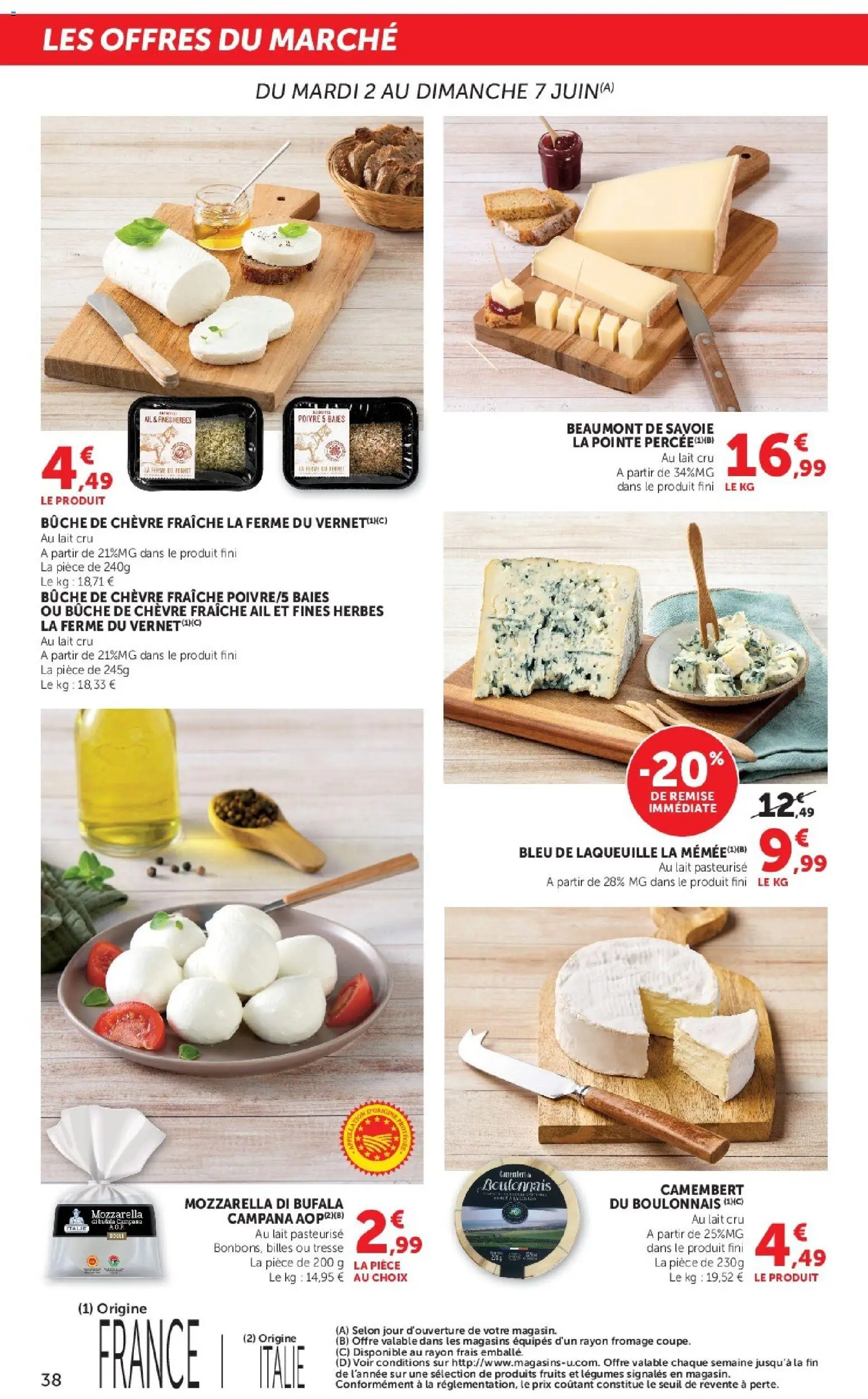 {H1} | Page: 38 | Produits: Ail, Mozzarella, Poivre, Camembert