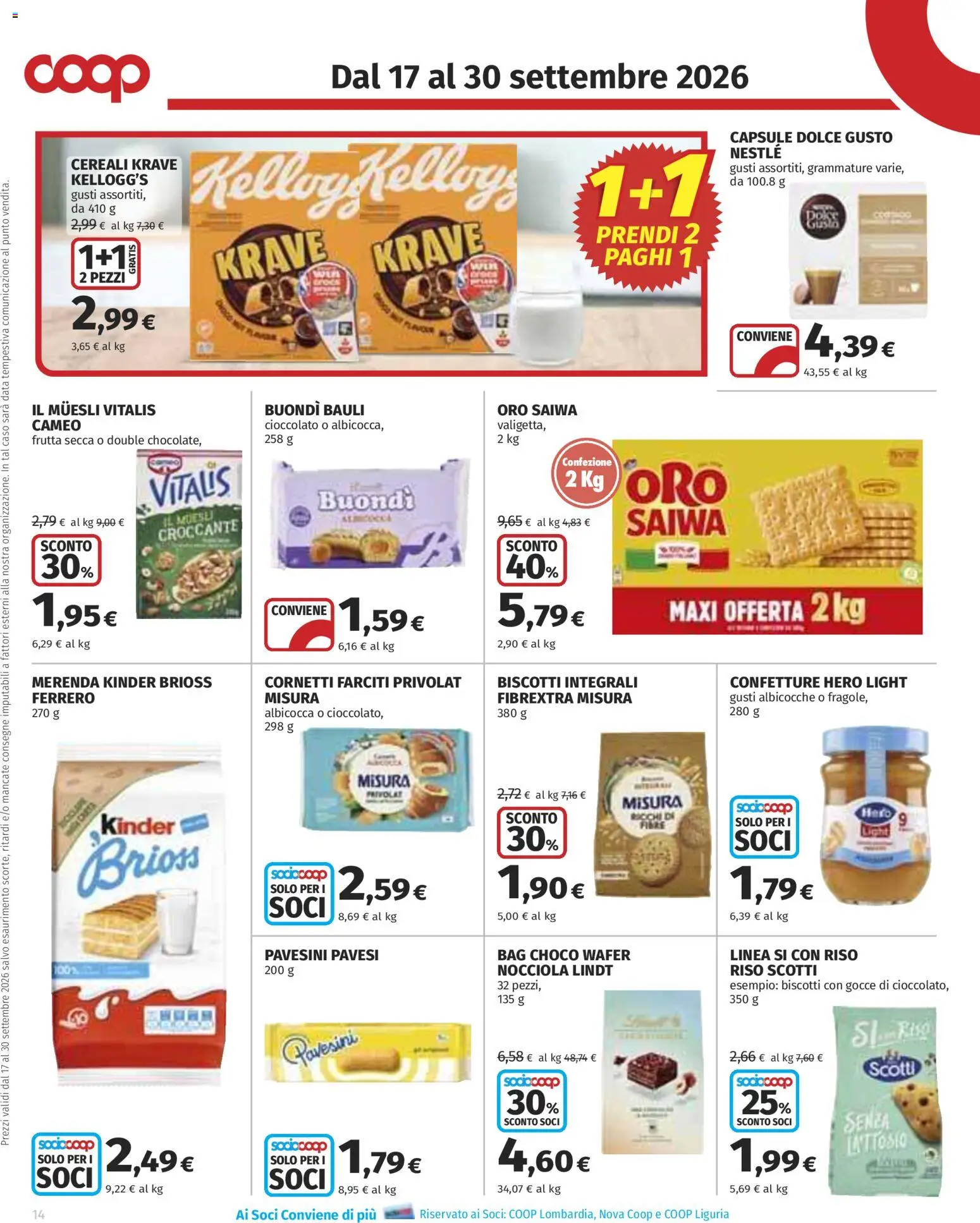 Volantino COOP del 17/09/2026 | Pagina: 14