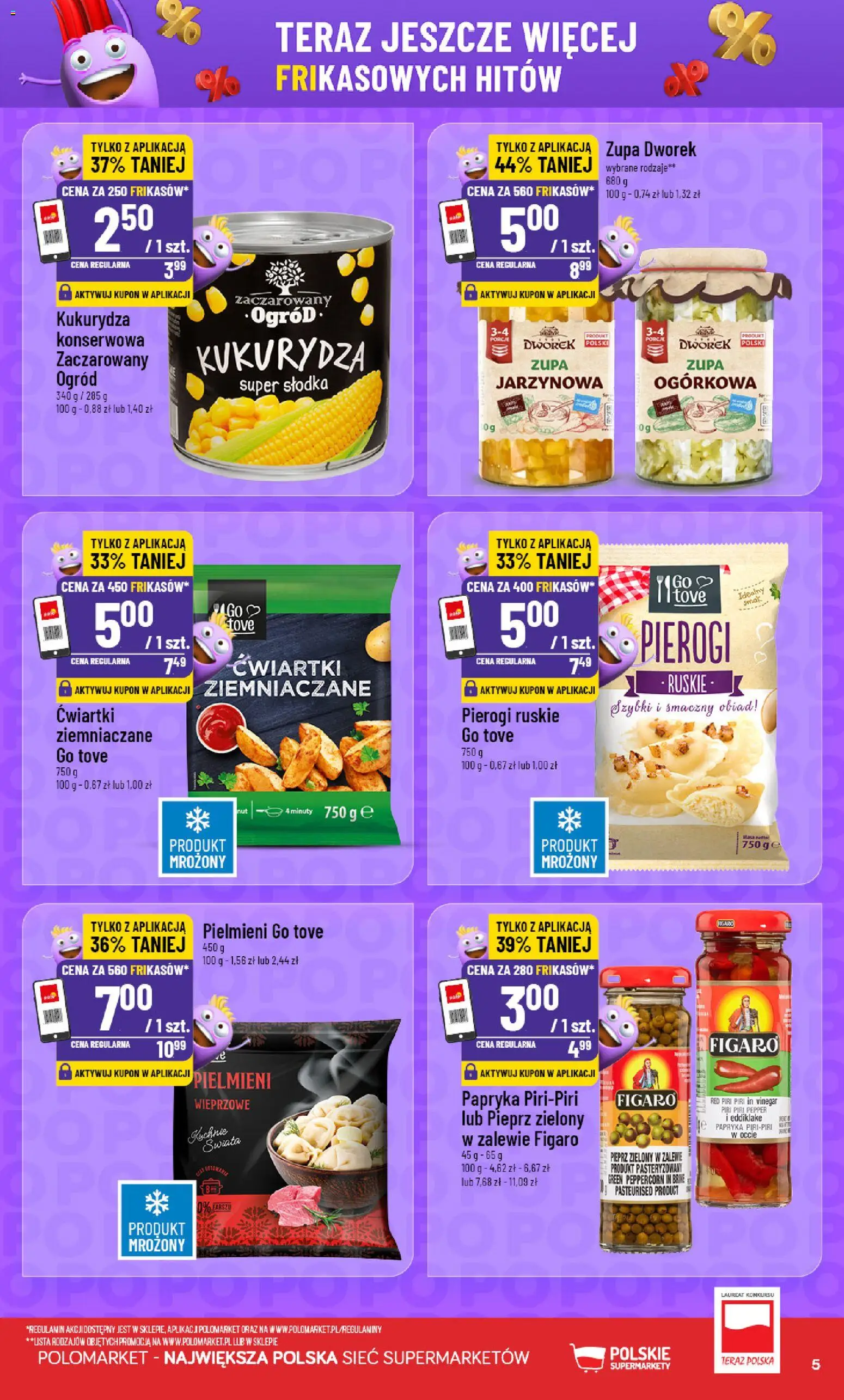 POLOmarket gazetka - Frikasowe Hity od 08.07.2026 | Strona: 5 | Produkty: Pierogi, Kukurydza, Papryka, Pieprz
