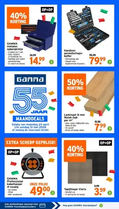 GAMMA folder - Voorbeeld van een folder van GAMMA, geldig van 11.05.2026 | Pagina: 15 | Producten: Koffer, Sac de transport