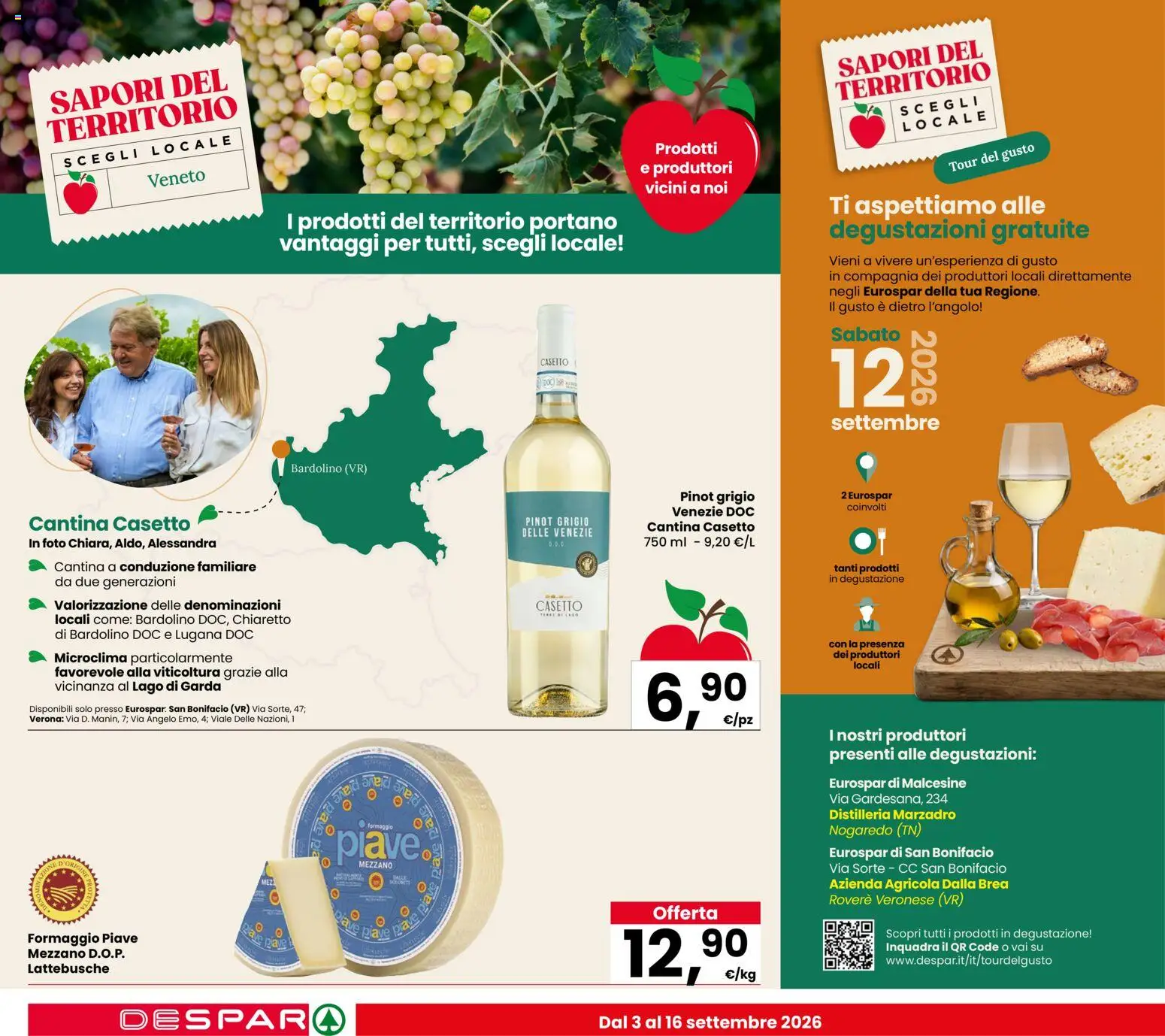 Volantino Eurospar del 03/09/2026 | Pagina: 2 | Prodotti: Formaggio