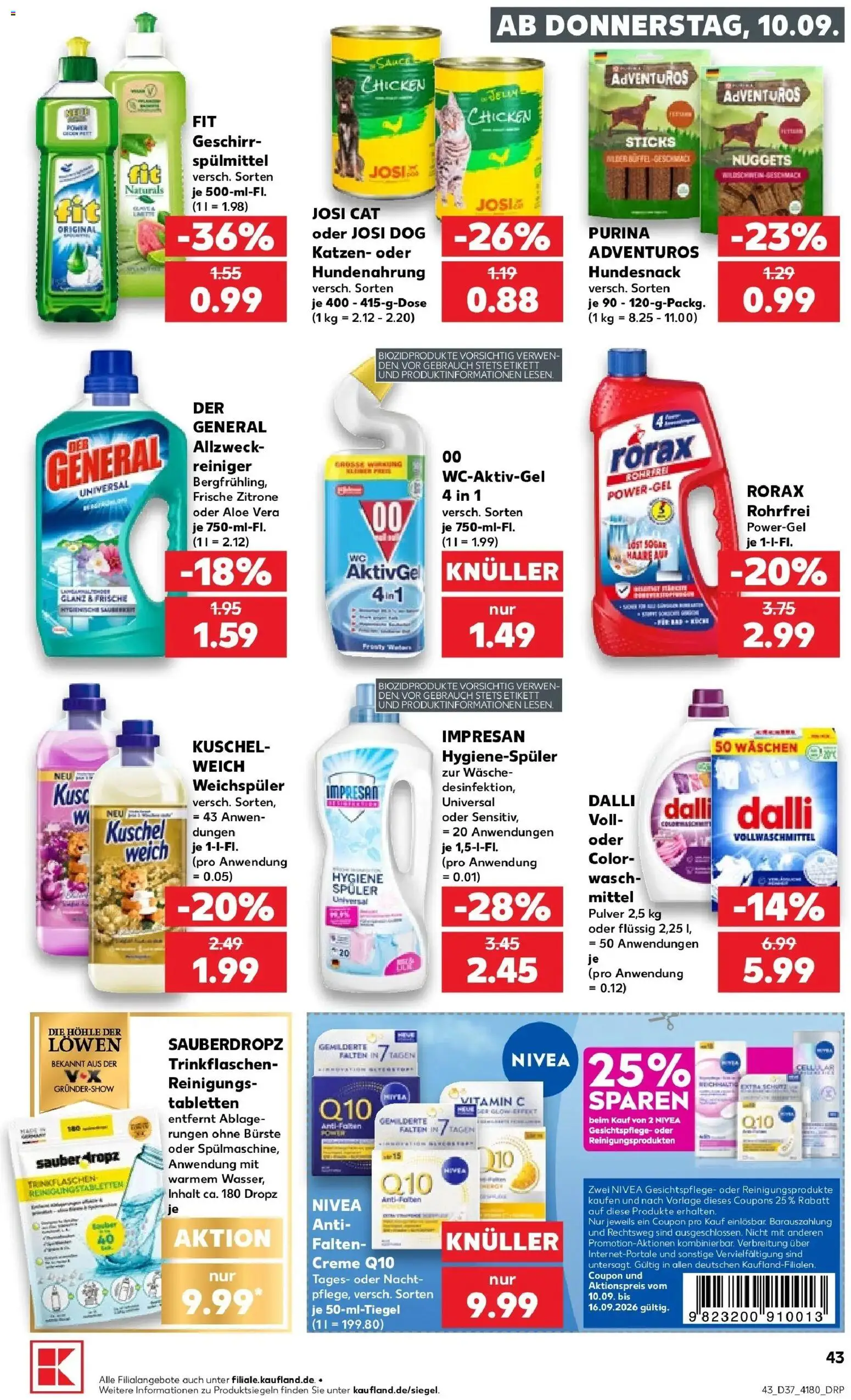 Kaufland Prospekt Dresden – gültig ab 10.09.2026 | Seite: 51 | Produkte: Bürste, Creme, Weichspüler, Zitrone
