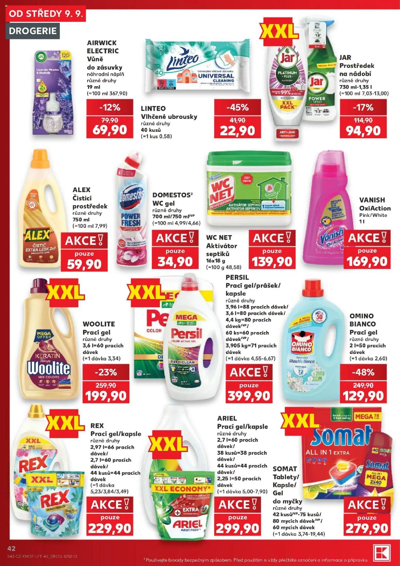Kaufland leták - Chomutov od 09.09.2026 | Strana: 42 | Produkty: Somat, Drogerie, Persil, Jar
