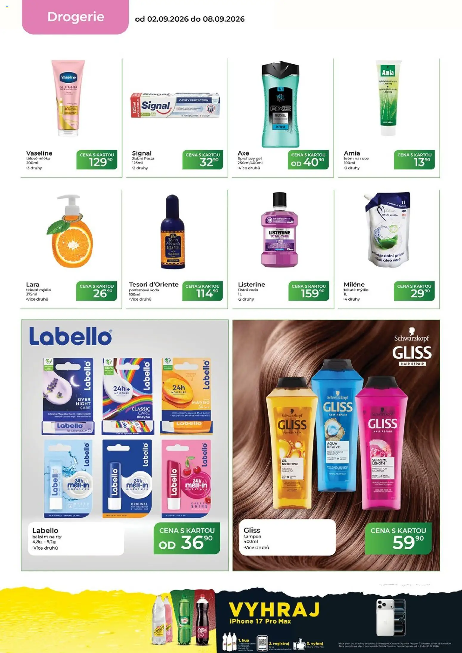 Tamda Foods leták od 02.09.2026 | Strana: 56 | Produkty: Mýdlo, Zubní pasta, Iphone, Drogerie
