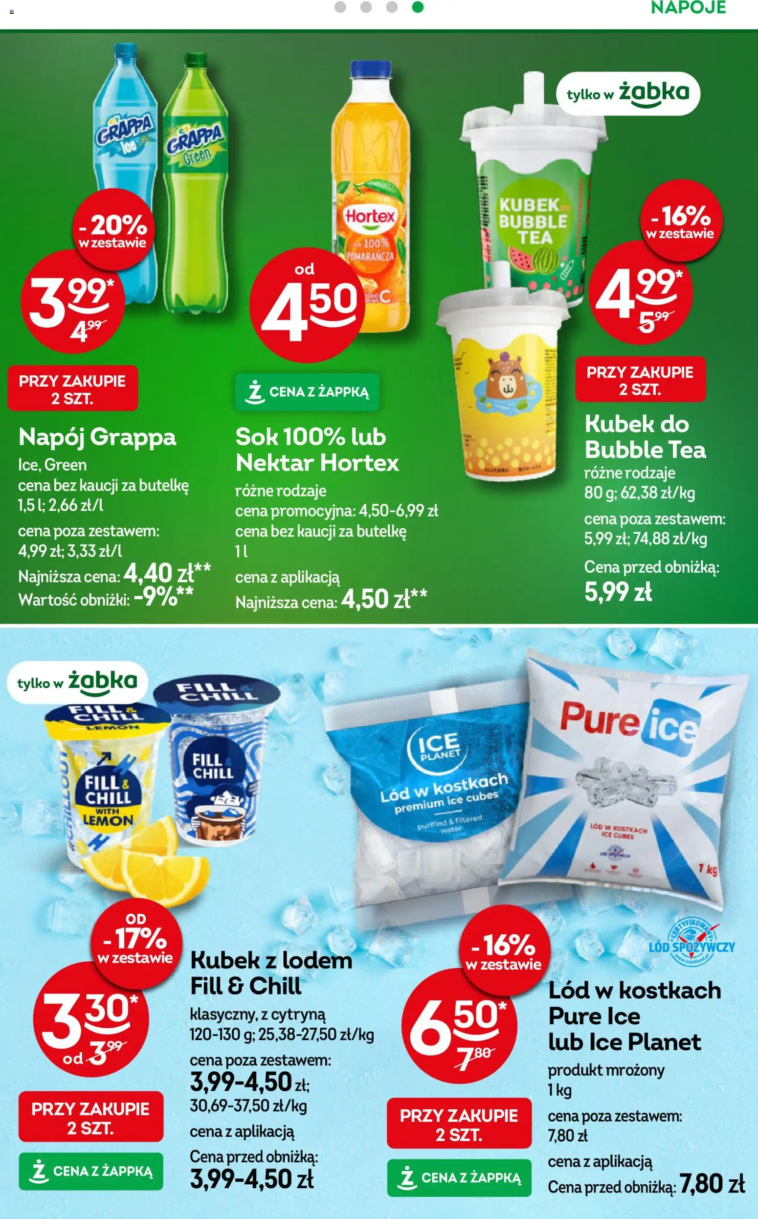 Żabka gazetka od 15.07.2026 | Strona: 29 | Produkty: Cytryna, Napoje, Grappa, Lód w kostkach