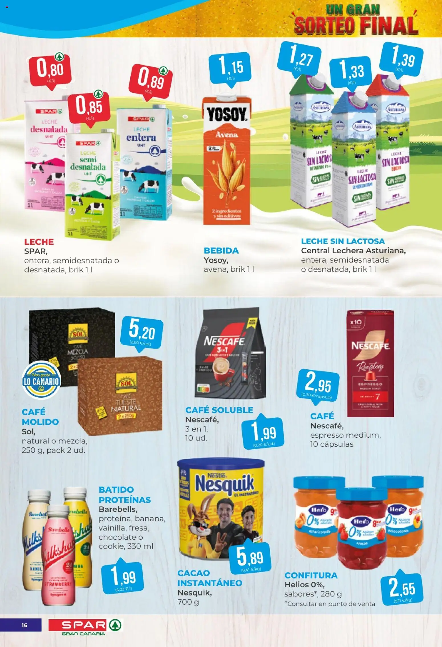Spar - folleto │ válido desde el 16/10/2026 | Página: 16 | Productos: Leche desnatada, Ingredientes, Chocolate, Cacao