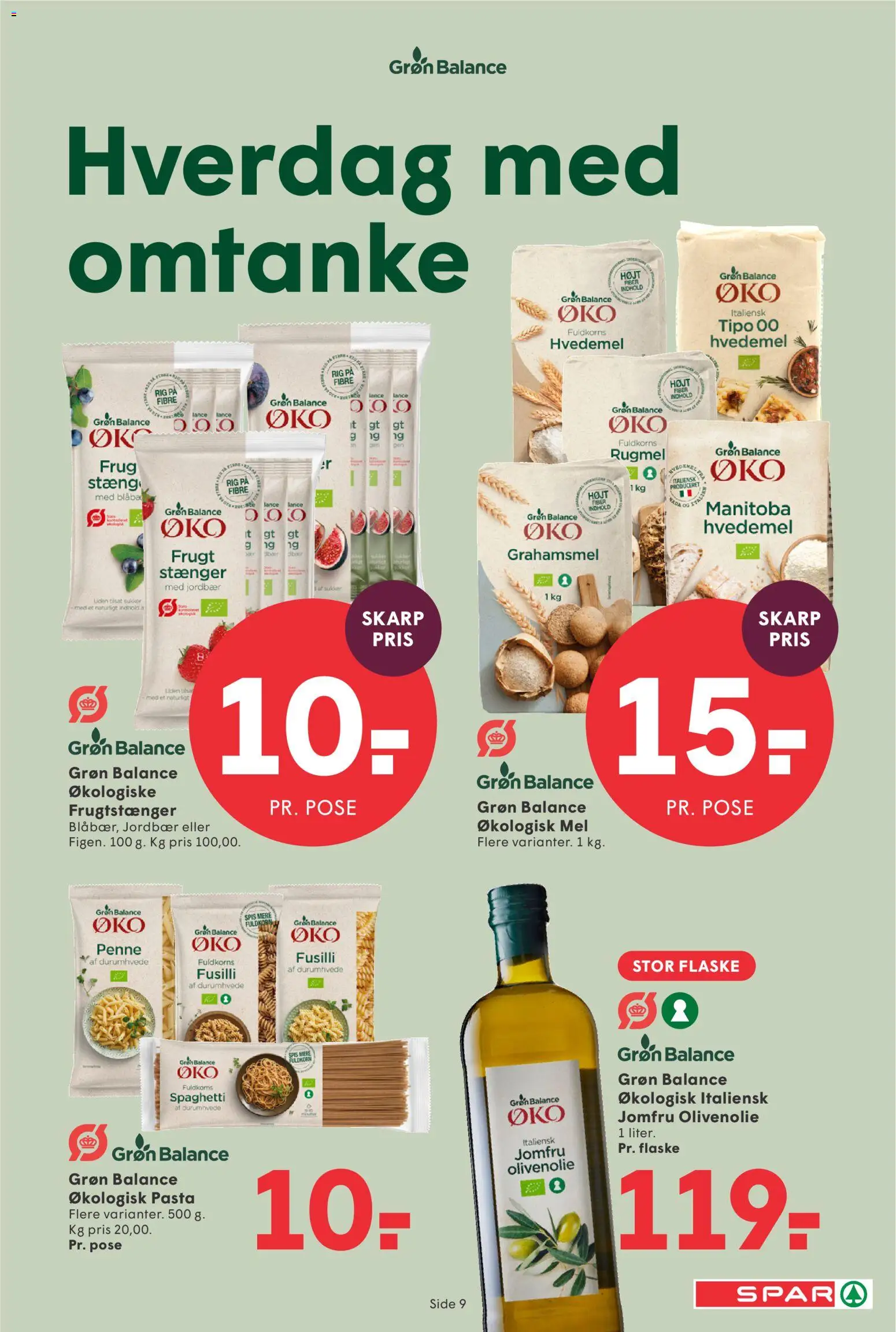 Spar tilbudsavis – gyldig fra 14/08/2026 | Side: 10 | Produkter: Hvedemel, Mel, Sukker, Olivenolie