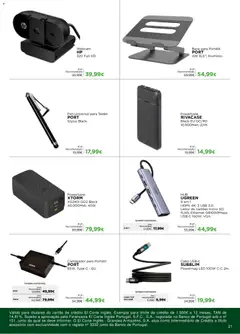 Pré-visualização El Corte Ingles Regresso as Aulas válido de 28/08/2026 | Página: 21 | Produtos: Cabo, Top, Banco, Base