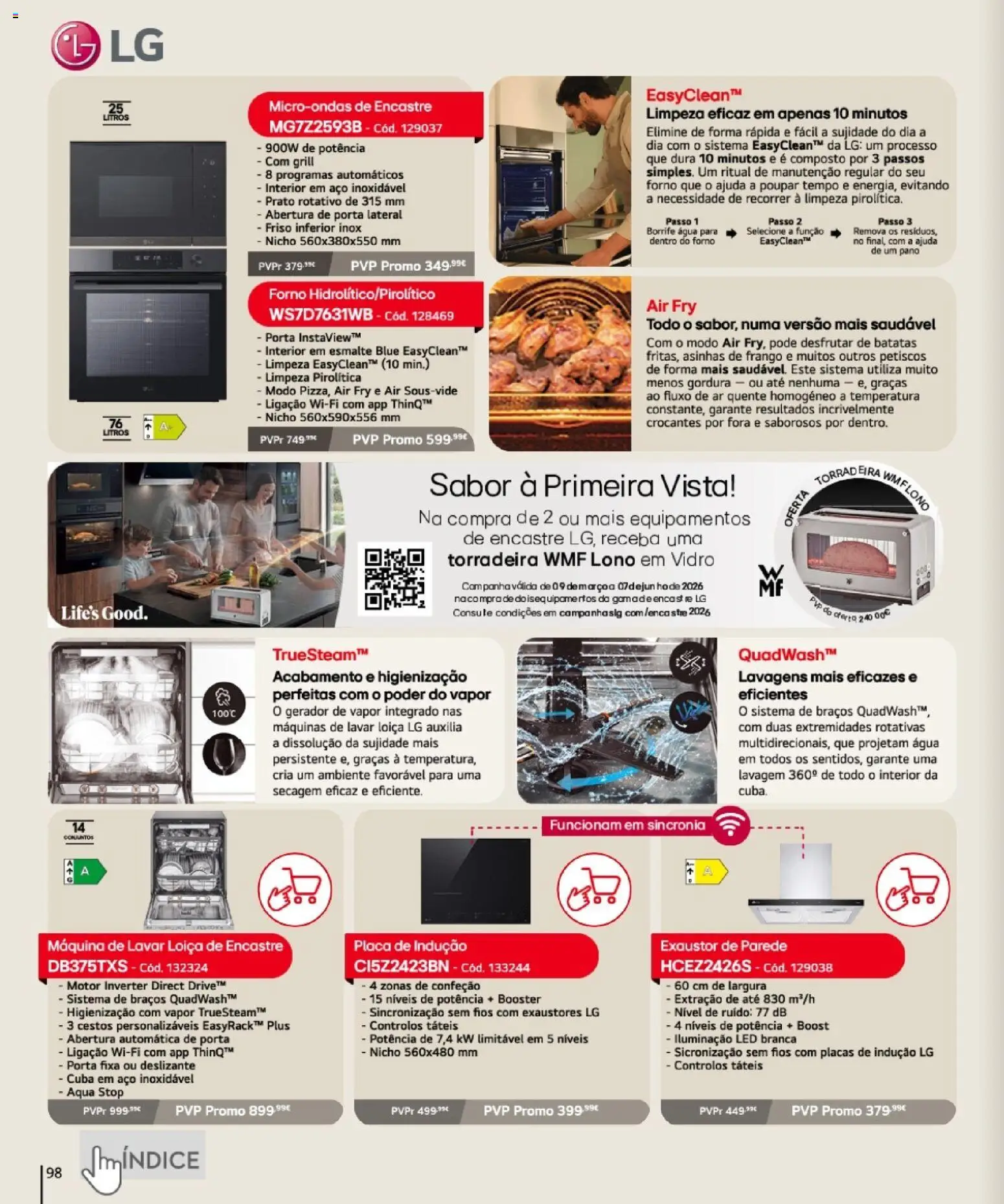 Conforama folheto │ válido de 16.04.2026 | Página: 98 | Produtos: Porta, Máquina de lavar, Frango, Microondas