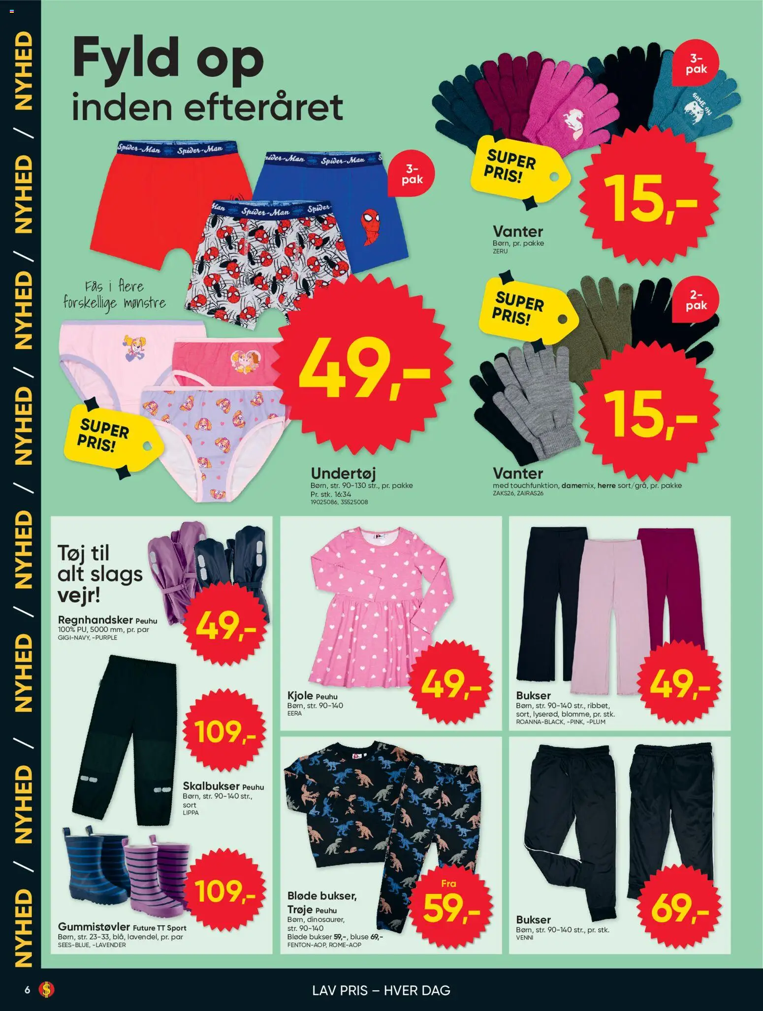 Bigdollar tilbudsavis – gyldig fra 28/08/2026 | Side: 6 | Produkter: Vanter, Bukser, Undertøj, Bluse