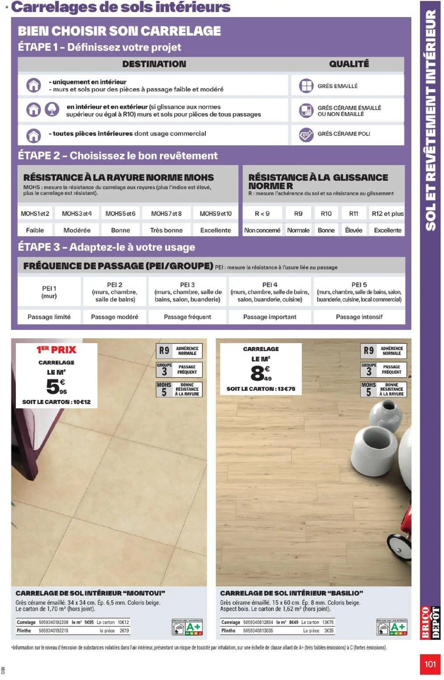 {H1} | Page: 101 | Produits: Plinthe, Carrelage