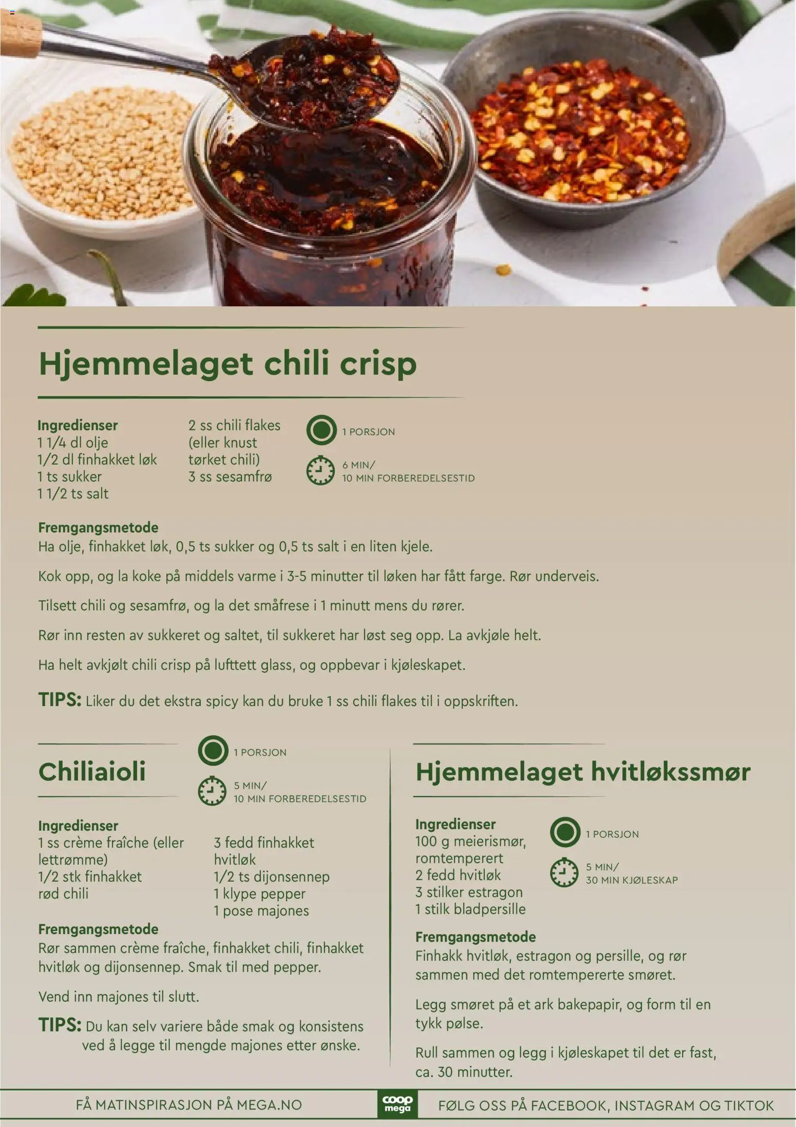 {H1} | Side: 12 | Produkter: Desk, Sukker, Majones, Hvitløk