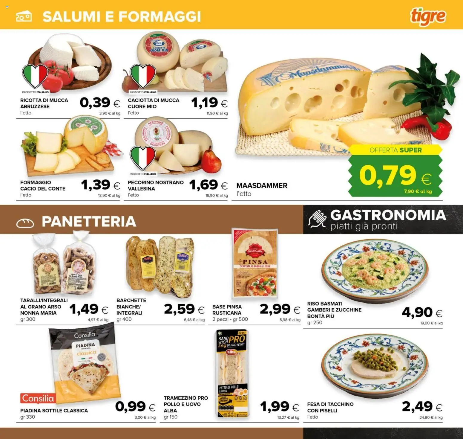 Volantino Tigre del 21/08/2026 | Pagina: 9 | Prodotti: Petto di Pollo, Riso Basmati, Riso, Zucchine