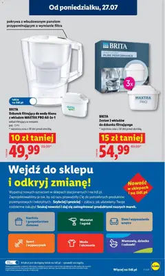 Pogląd oferty "Lidl gazetka" - ważna od 27.07.2026 | Strona: 39 | Produkty: Dzbanek, Dzbanek filtrujący