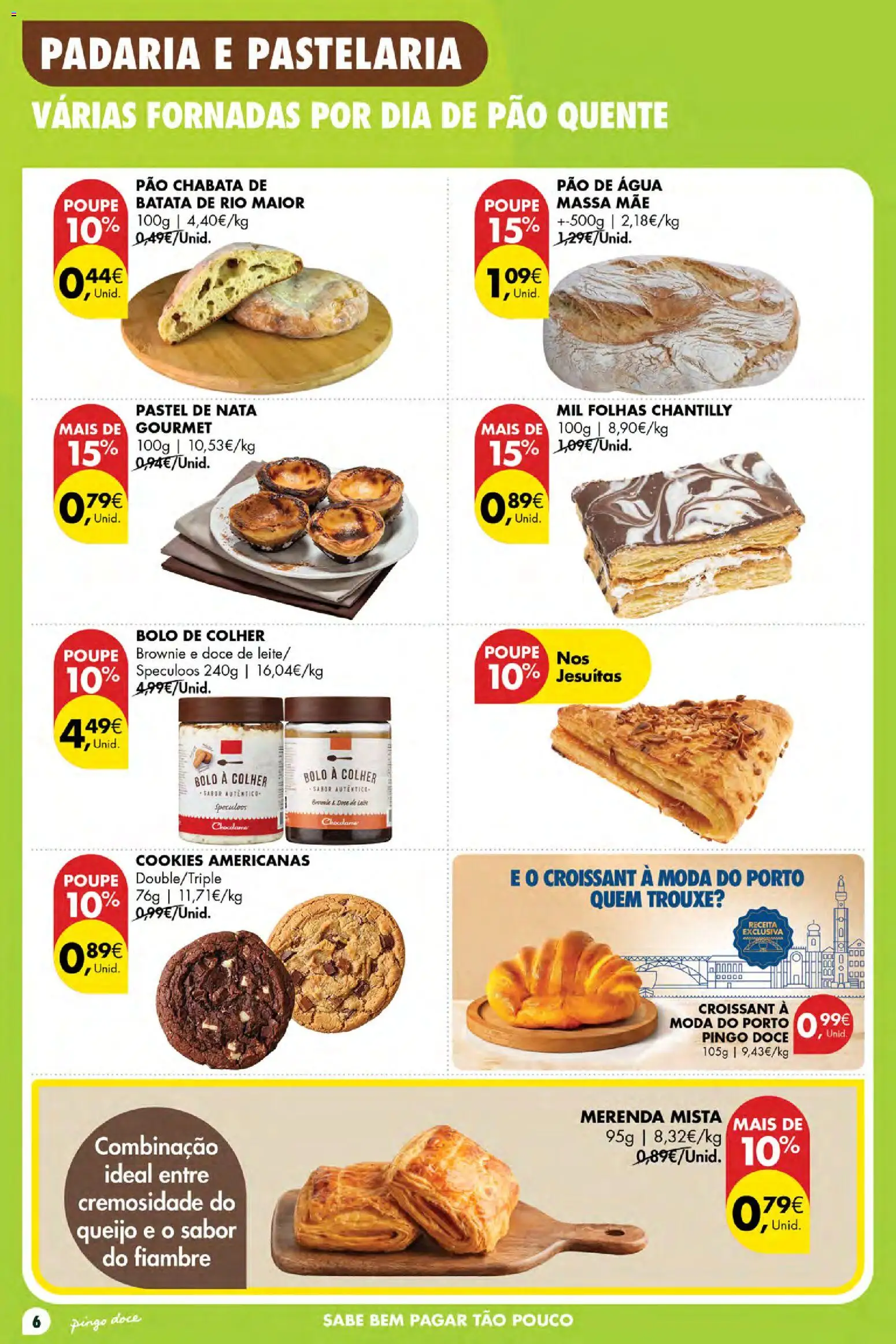 Pingo Doce Poupe Esta Semana Açores │ válido de 16/07/2026 | Página: 6 | Produtos: Padaria, Chantilly, Pão, Nata
