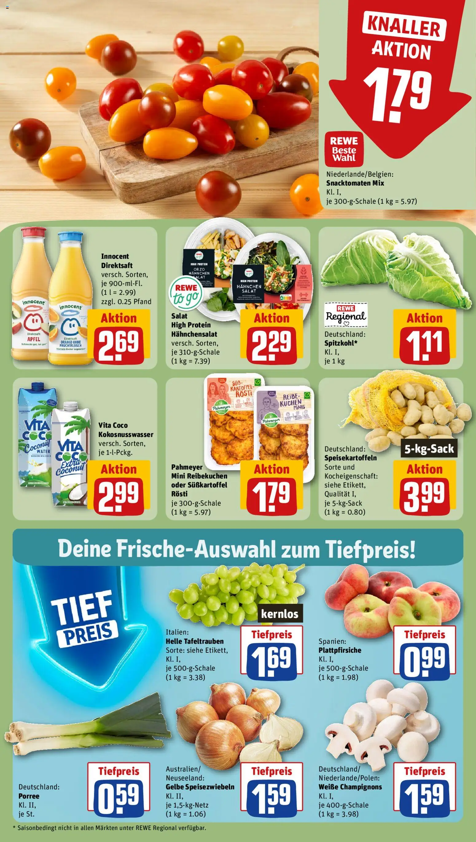 Rewe ihr Kaufpark Prospekt – gültig ab 20.07.2026 | Seite: 4 | Produkte: Hahnchen, Äpfel, Kuchen, Salat