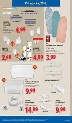 Lidl Katalog - Pregled kataloga iz trgovine Lidl, vrijedi od 23.06.2026 | Stranica: 29 | Proizvodi: Utičnica, Svjetiljka, Baterije, Kabel