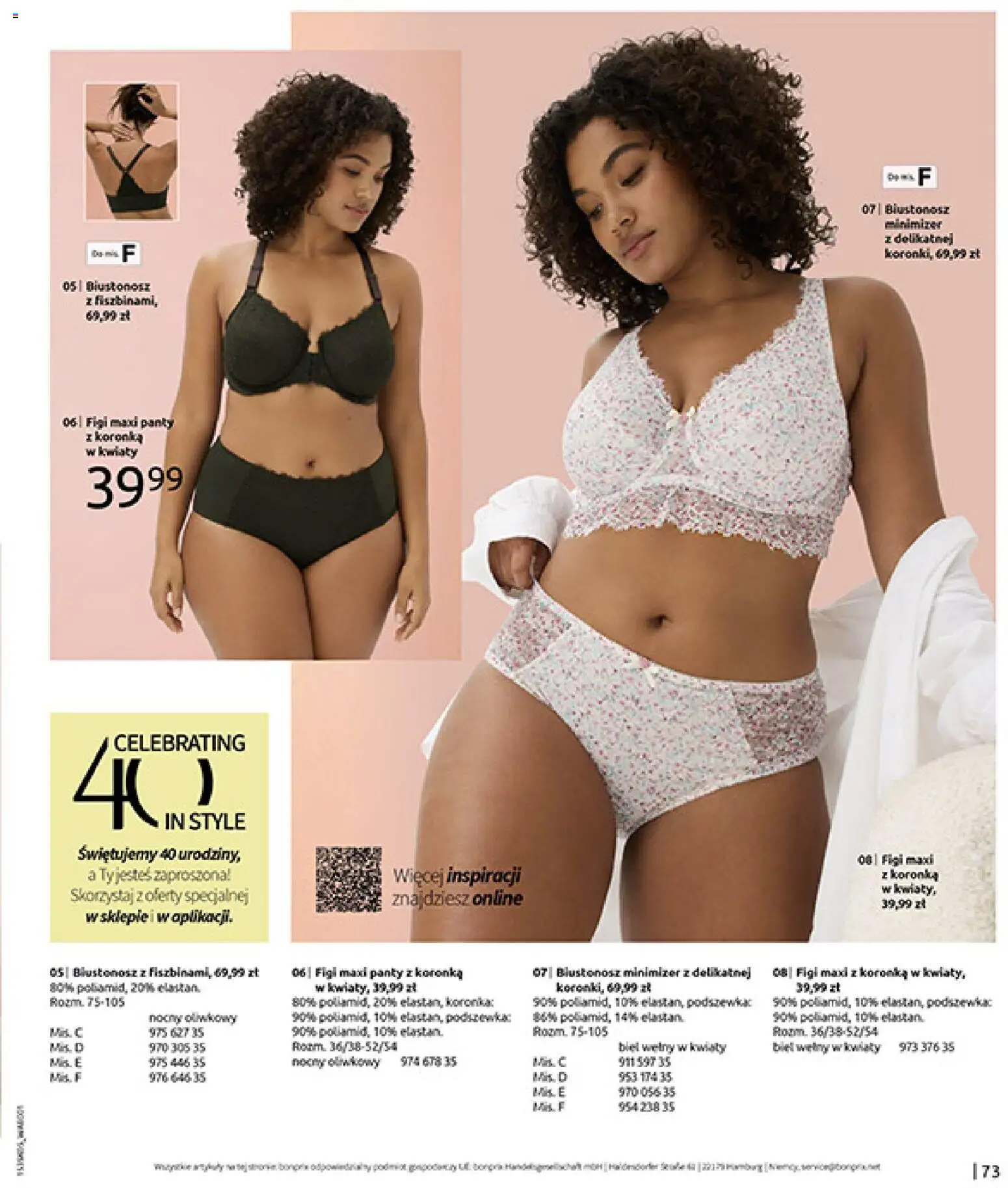 BonPrix Katalog od 18.05.2026 | Strona: 75 | Produkty: Biustonosz, Kwiaty