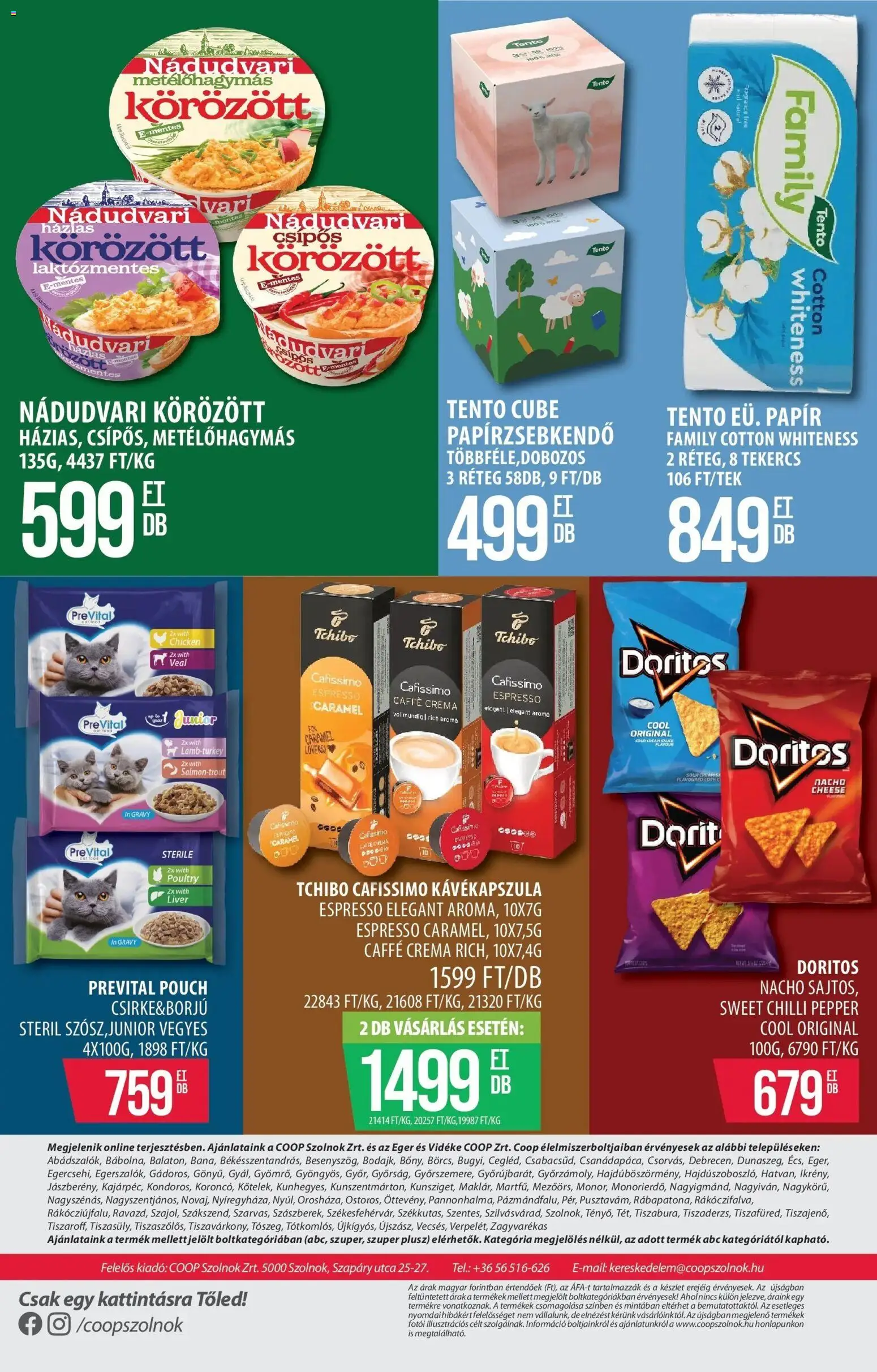COOP Szolnok akciós ujság - amely érvényes a következő dátumtól: 12.03.2026 | Oldal: 13 | Termékek: Egér, Kávékapszula, Papírzsebkendő, Cafissimo