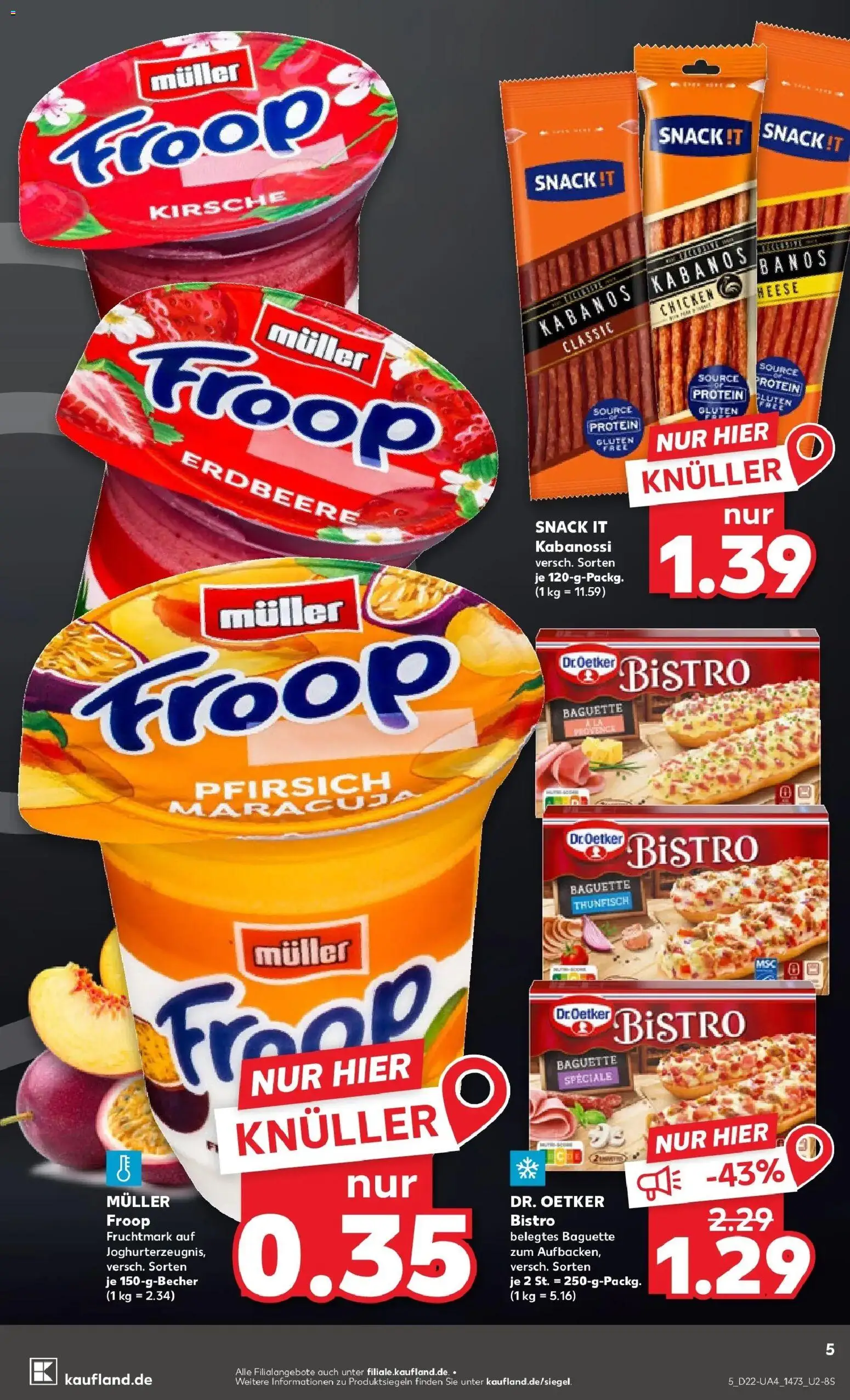 Kaufland Prospekt Herzberg (Elster) – gültig ab 26.05.2026 | Seite: 10 | Produkte: Thunfisch, Baguette, Pfirsich, Pizza