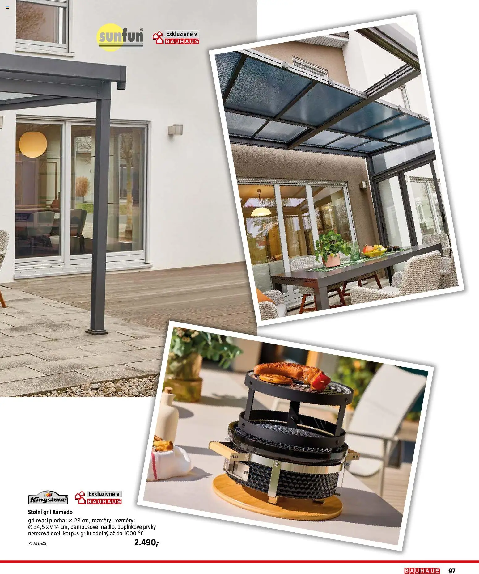 Bauhaus katalog Záhradní nábytek od 08.04.2026 | Strana: 97 | Produkty: Stolní gril, Gril