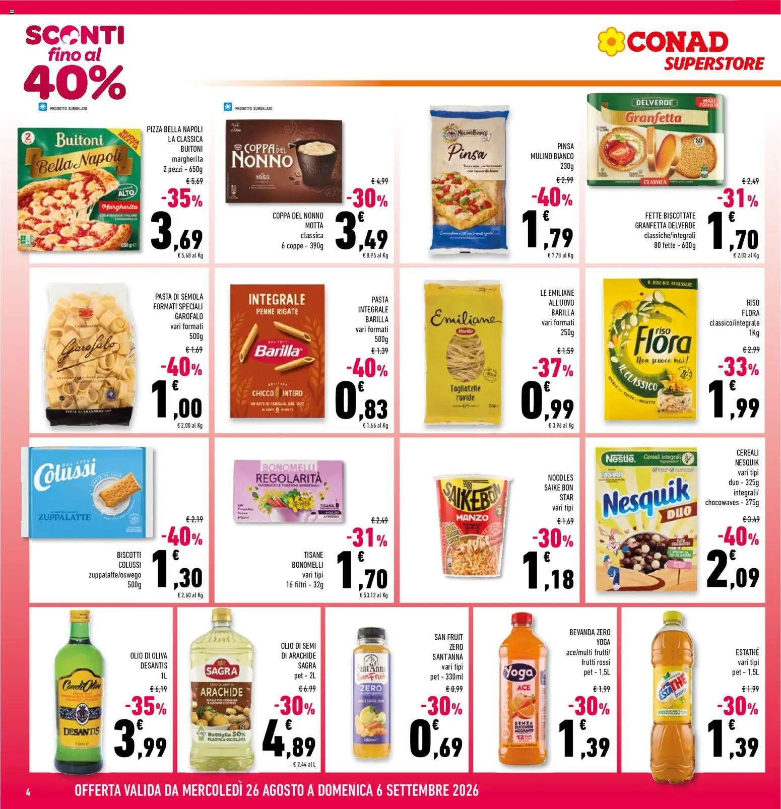 Volantino Conad del 26/08/2026 | Pagina: 4