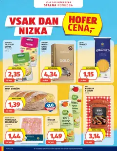 Hofer katalog akcije – veljaven od 14.10.2026 | Stran: 6 | Izdelki: Mortadela, Zar, Kruh, Sok